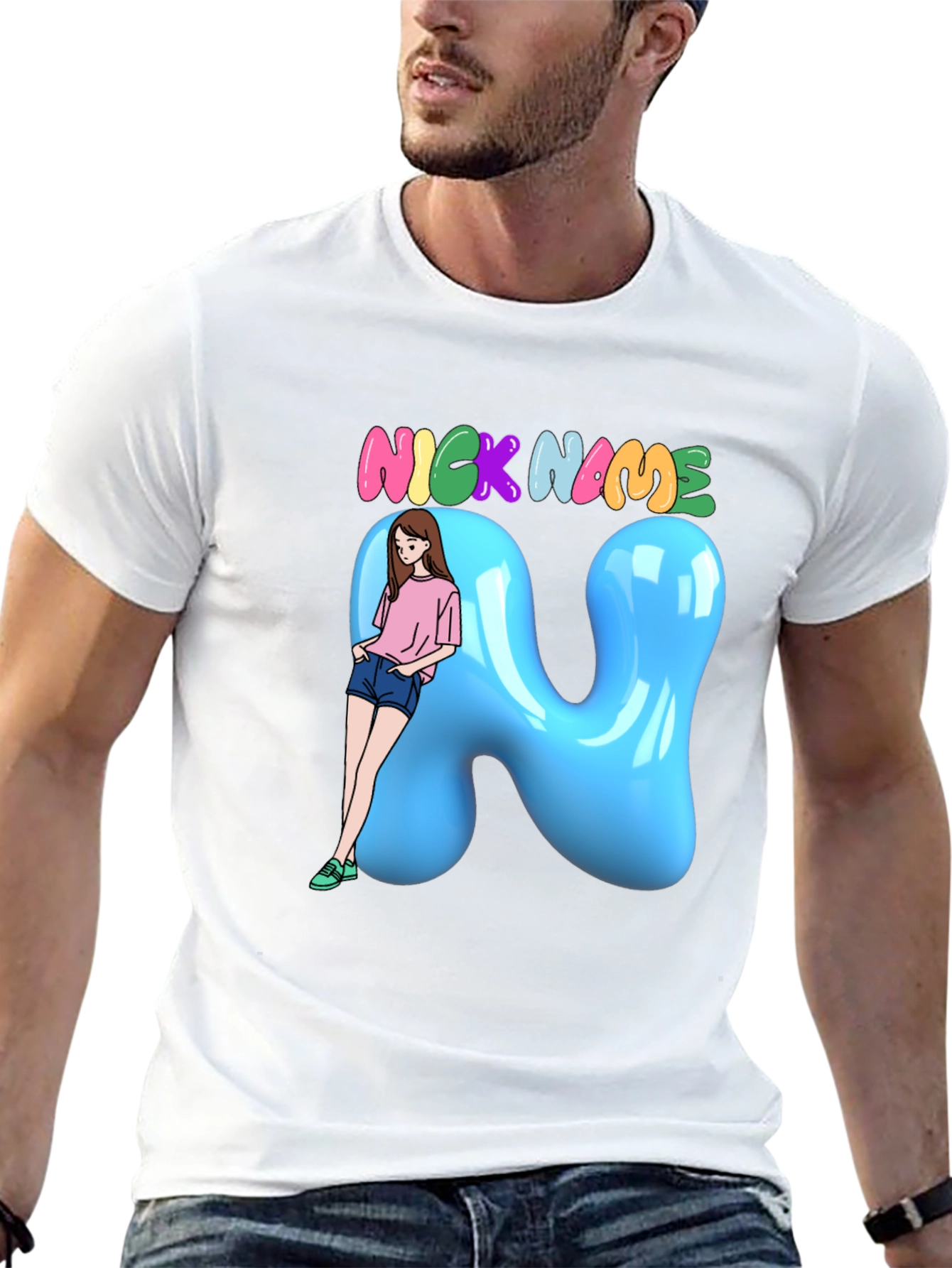 Fun Cartoon Nick Name T-Shirt
