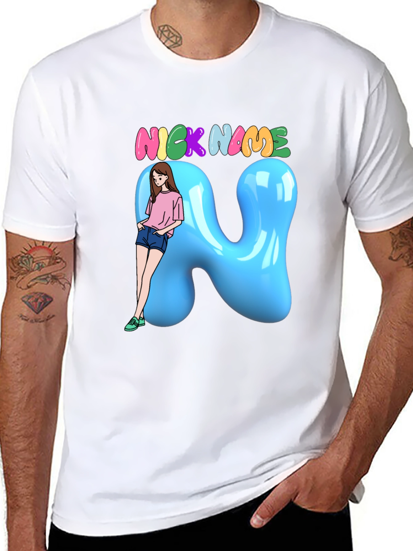 Fun Cartoon Nick Name T-Shirt