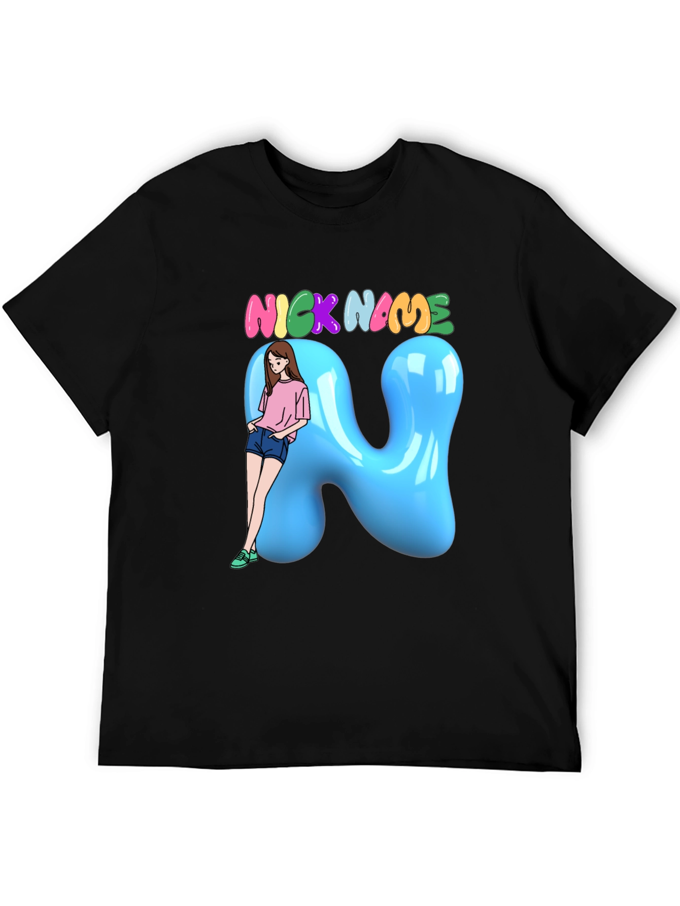 Fun Cartoon Nick Name T-Shirt
