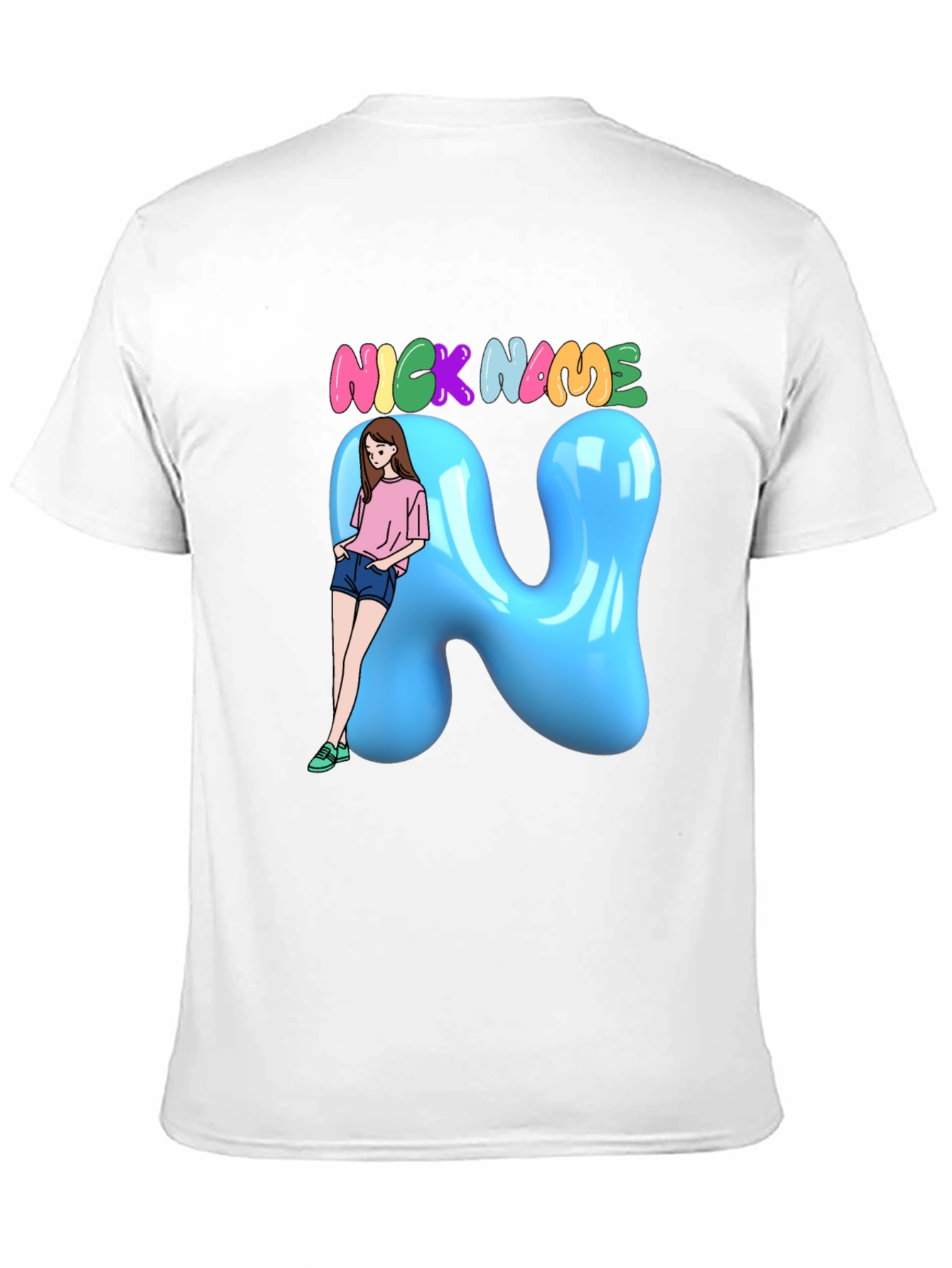 Fun Cartoon Nick Name T-Shirt