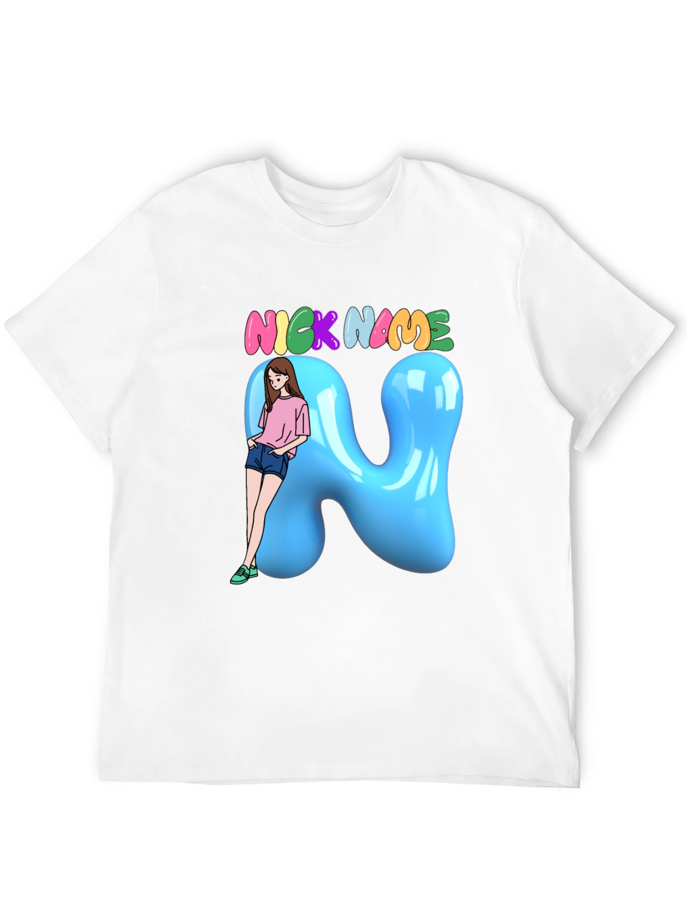 Fun Cartoon Nick Name T-Shirt