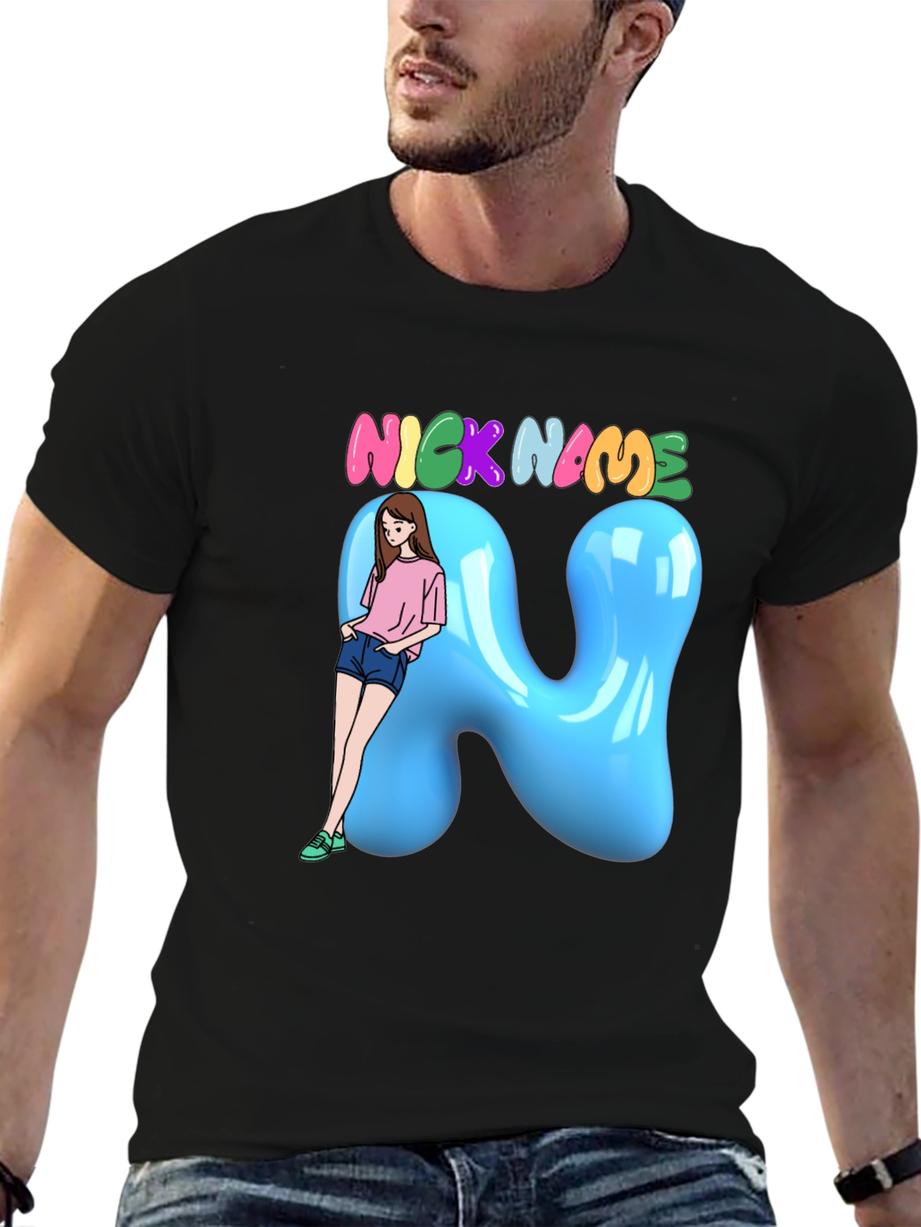 Fun Cartoon Nick Name T-Shirt
