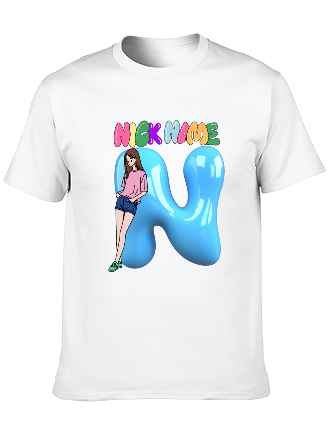 Fun Cartoon Nick Name T-Shirt