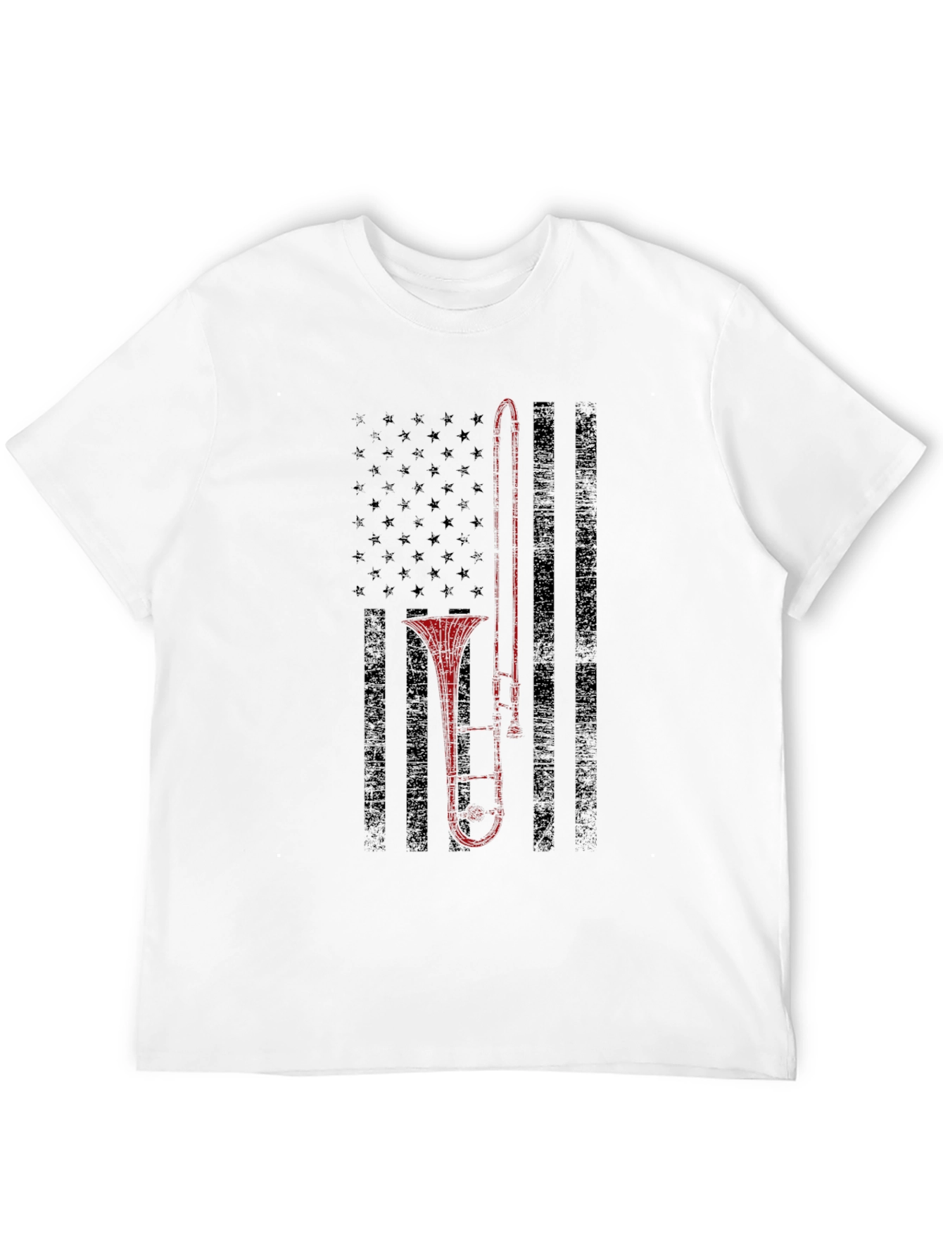Trombone American Flag Graphic Tee