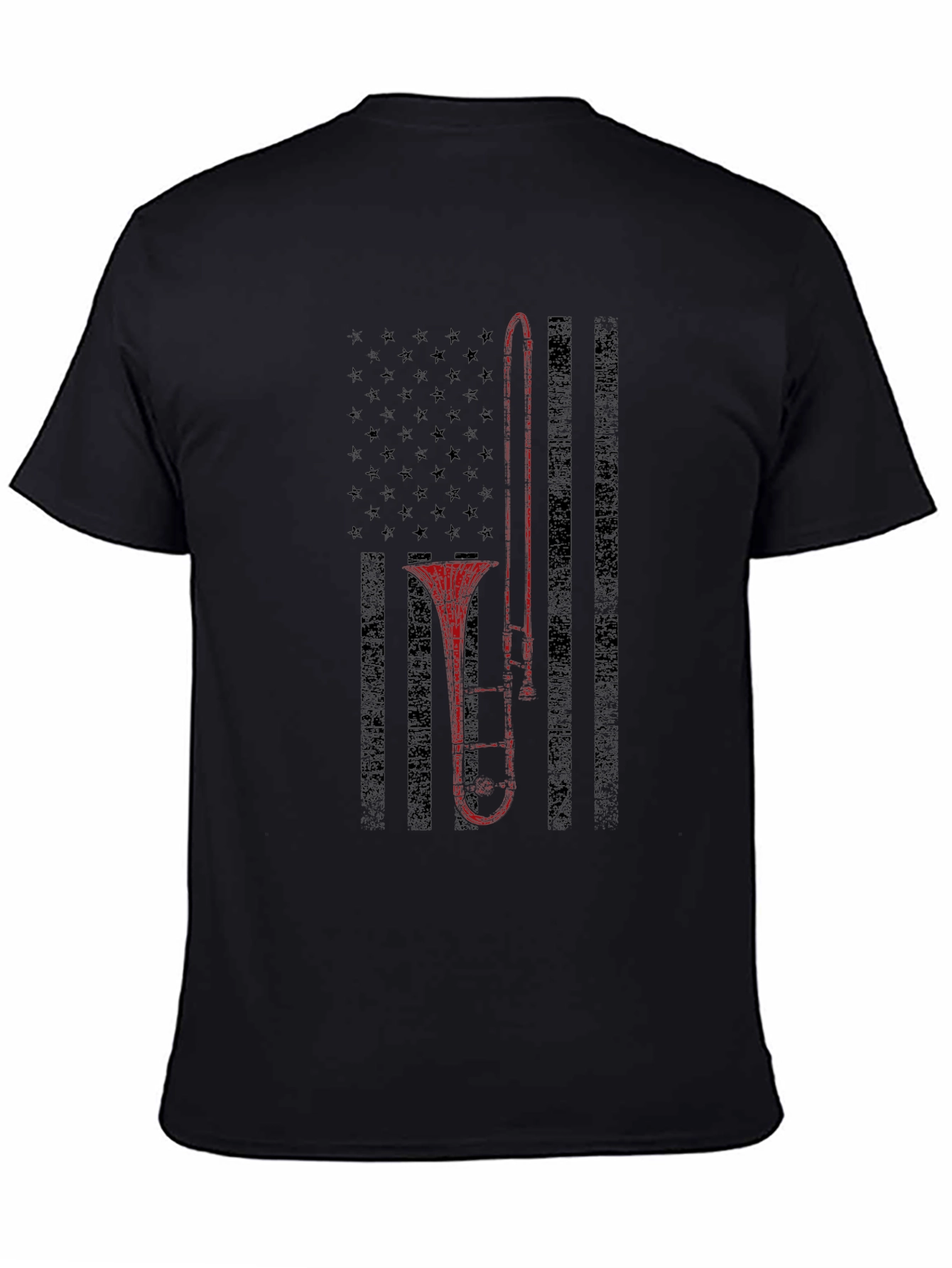 Trombone American Flag Graphic Tee