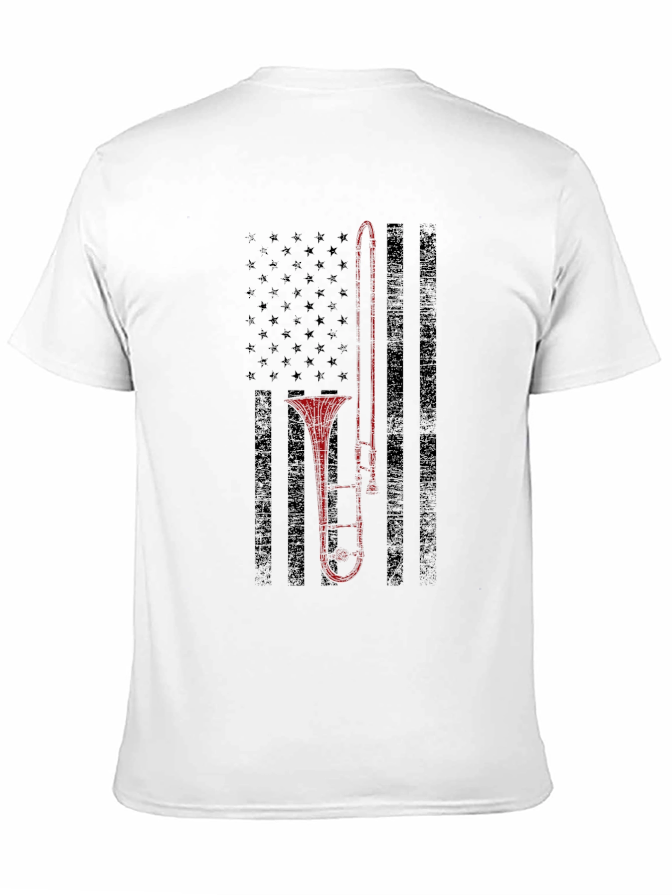 Trombone American Flag Graphic Tee