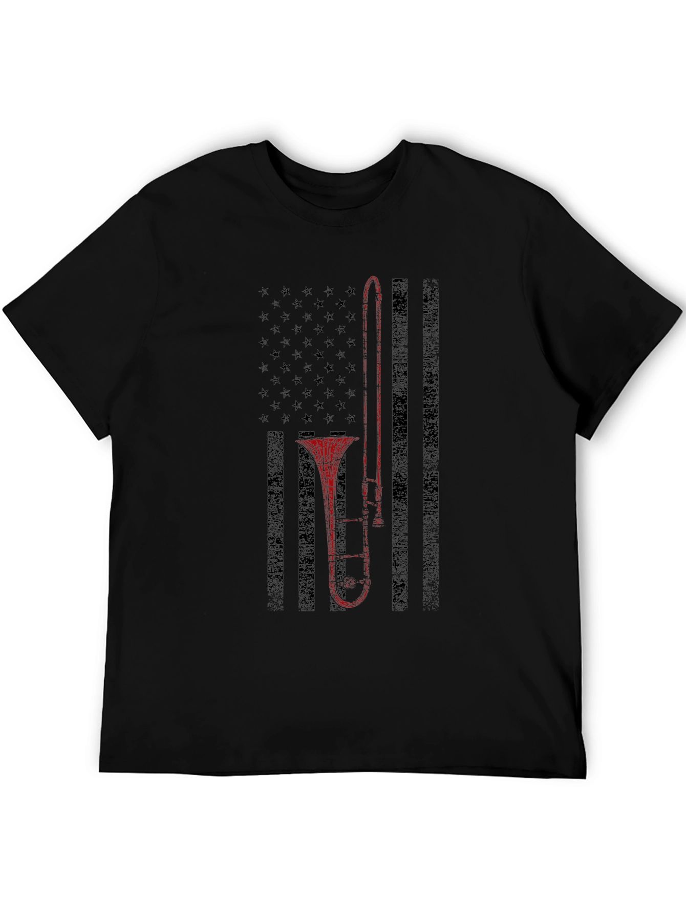 Trombone American Flag Graphic Tee
