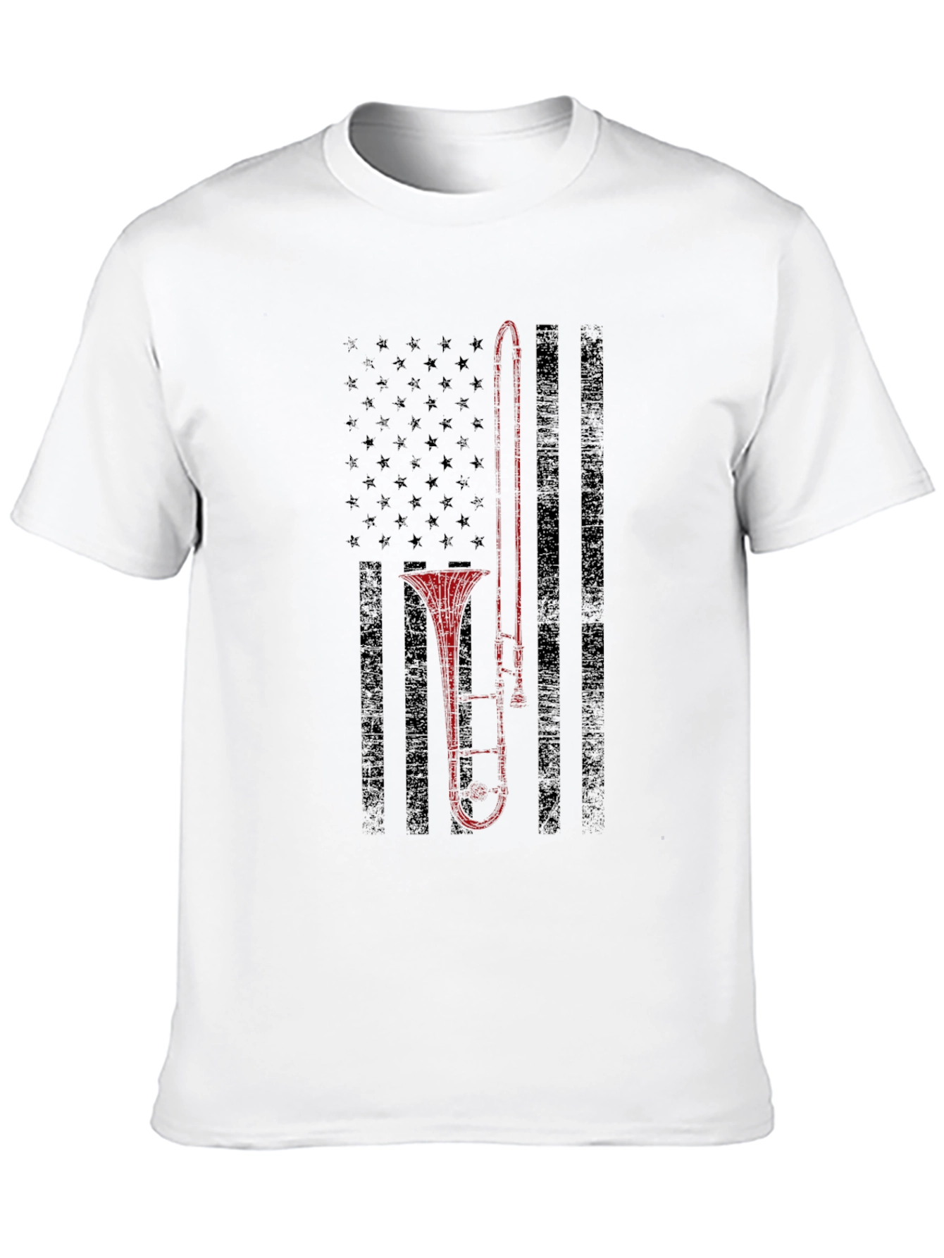 Trombone American Flag Graphic Tee