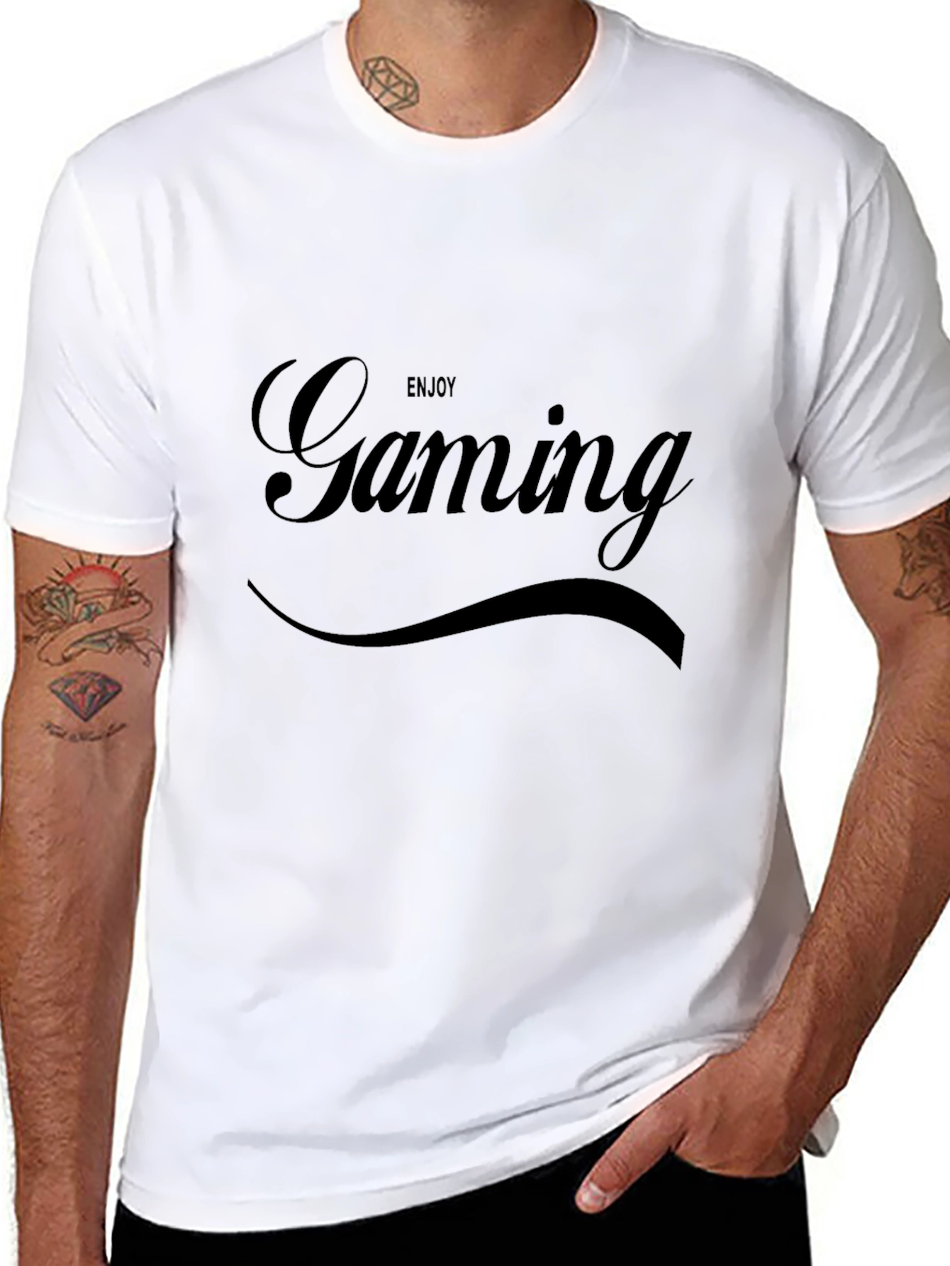 Enjoy Gaming T-Shirt - Classic Black Tee