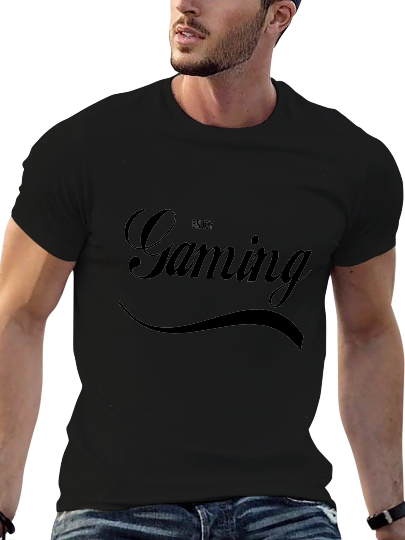 Enjoy Gaming T-Shirt - Classic Black Tee