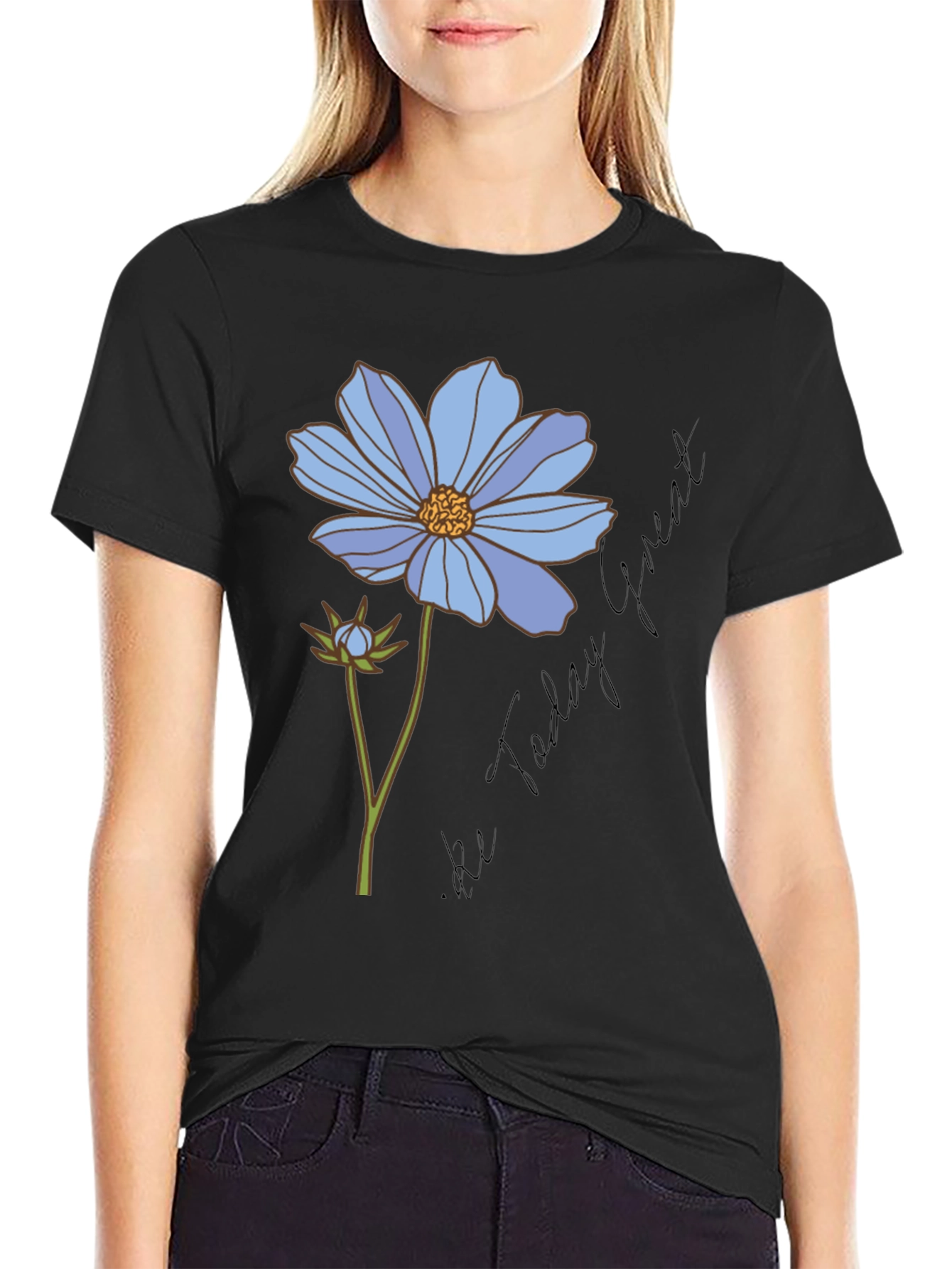 Floral Graphic T-Shirt - Be Today Great