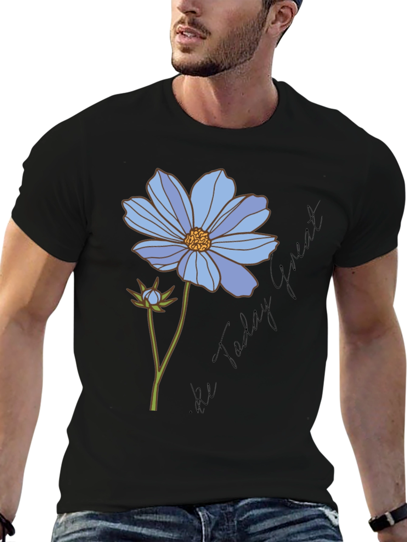 Floral Graphic T-Shirt - Be Today Great