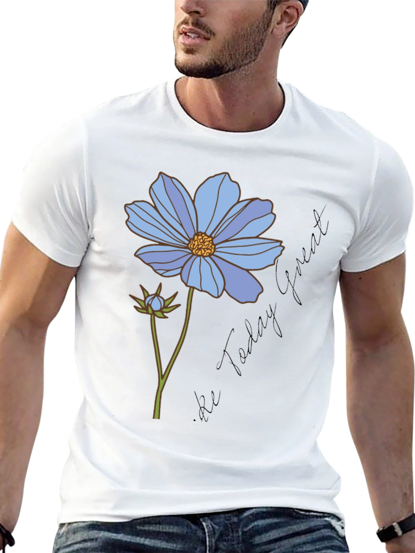 Floral Graphic T-Shirt - Be Today Great