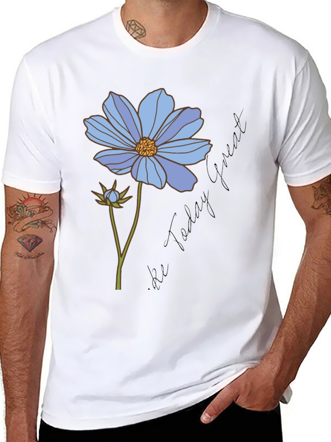Floral Graphic T-Shirt - Be Today Great