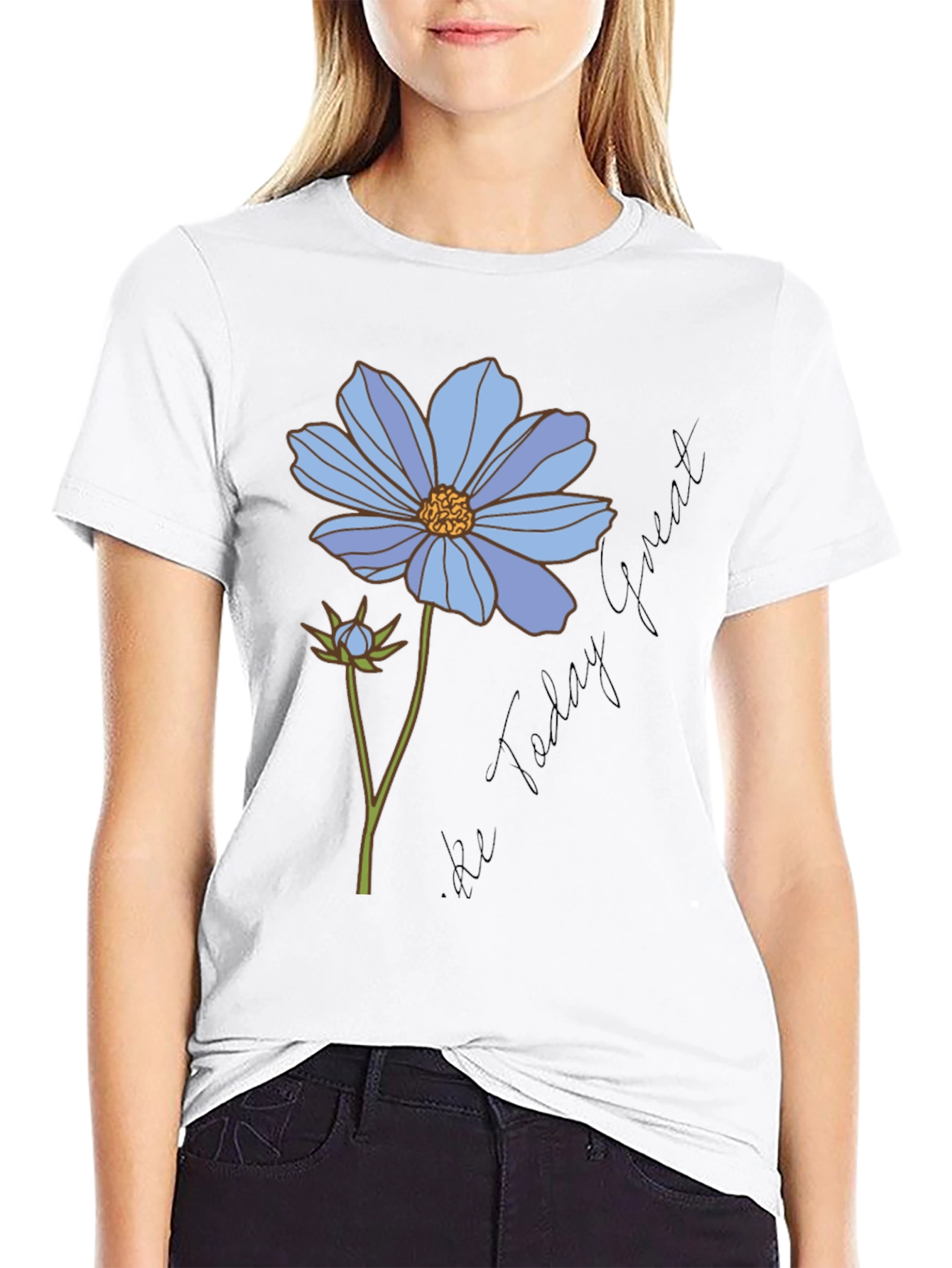 Floral Graphic T-Shirt - Be Today Great