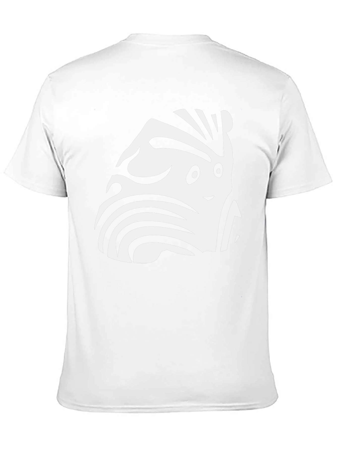 Funky Zebra-Inspired Graphic Black T-Shirt