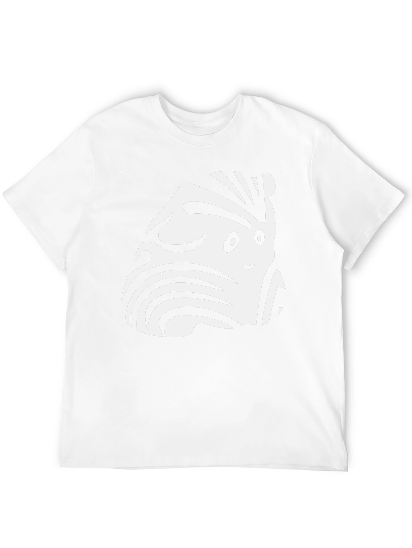 Funky Zebra-Inspired Graphic Black T-Shirt