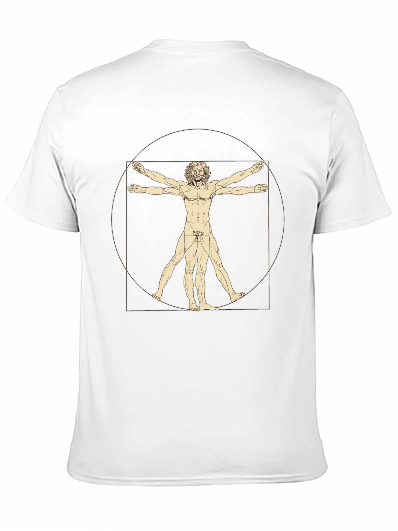 Vitruvian Man Graphic Print T-Shirt