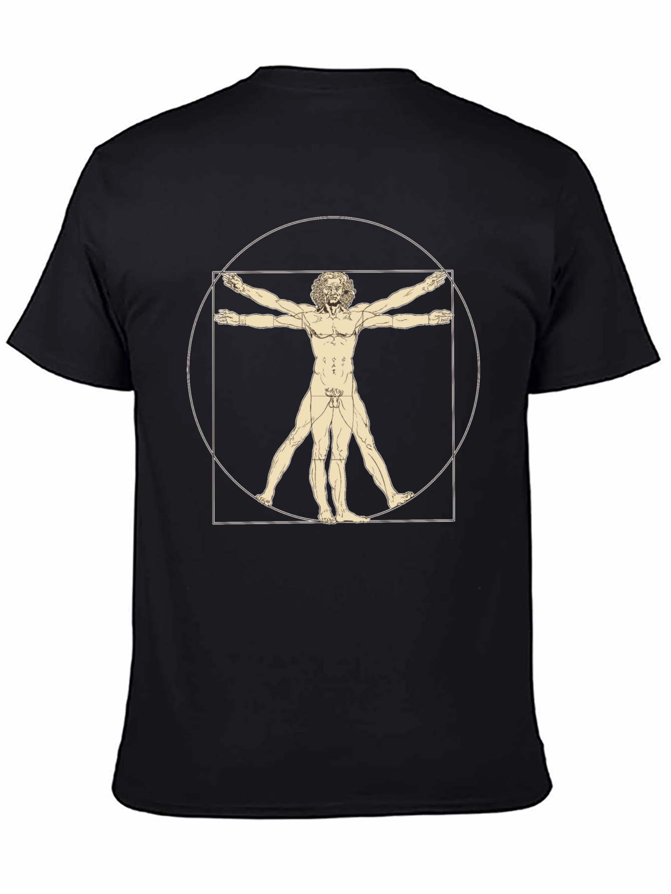 Vitruvian Man Graphic Print T-Shirt