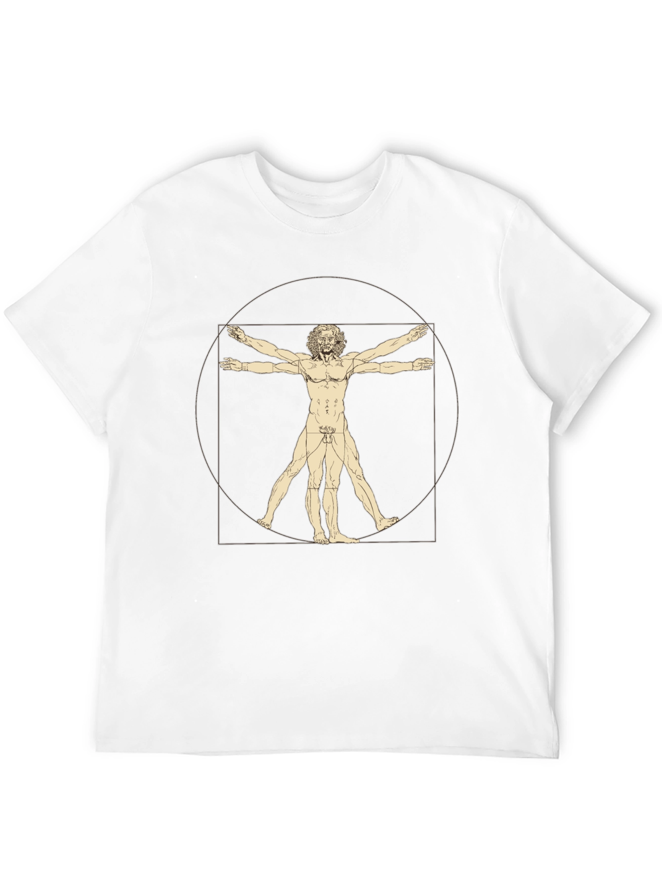 Vitruvian Man Graphic Print T-Shirt