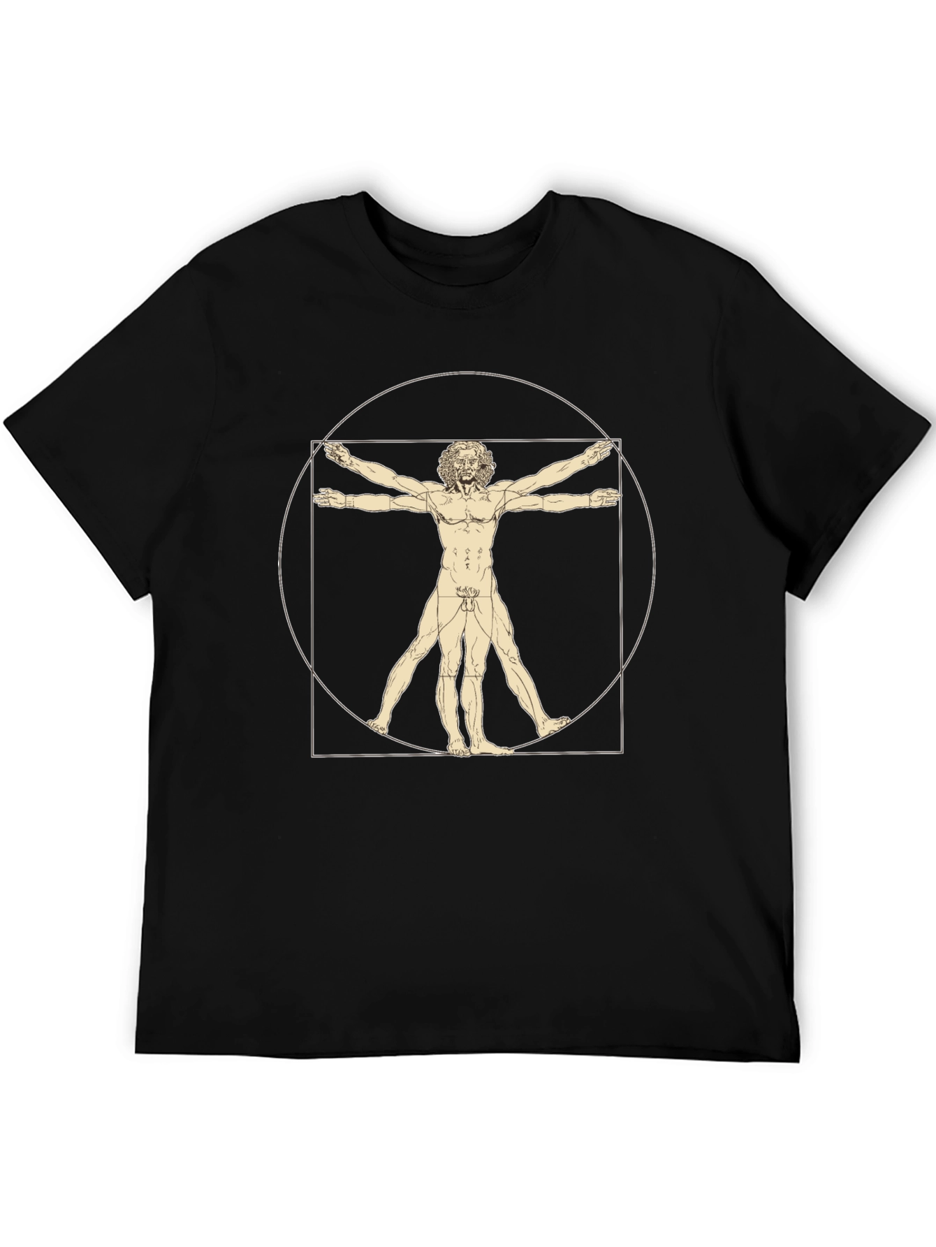 Vitruvian Man Graphic Print T-Shirt