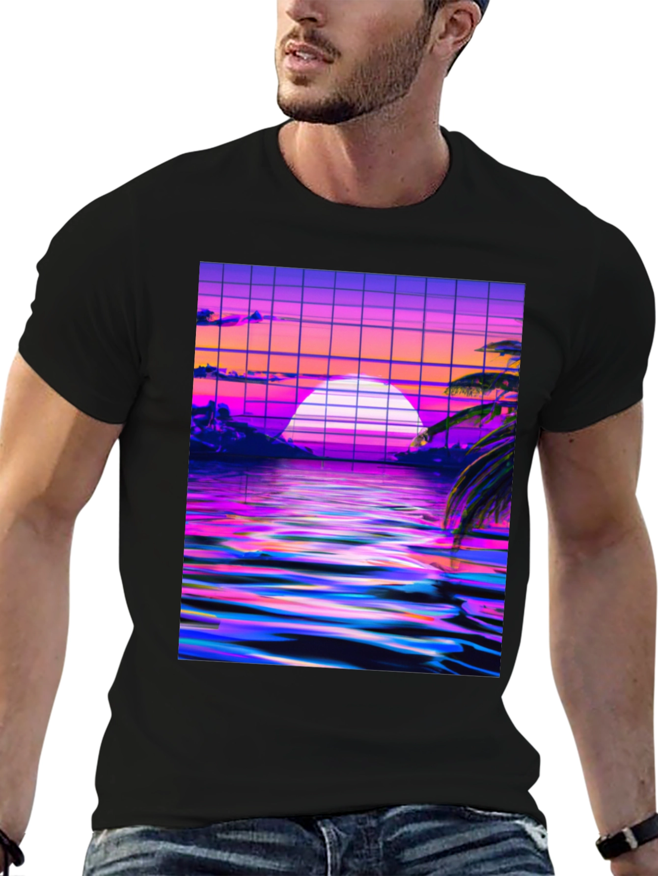 Vaporwave Sunset Graphic Tee