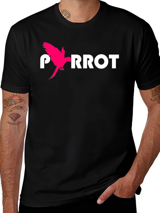 Parrot Graphic Tee - Cool Animal Design T-Shirt
