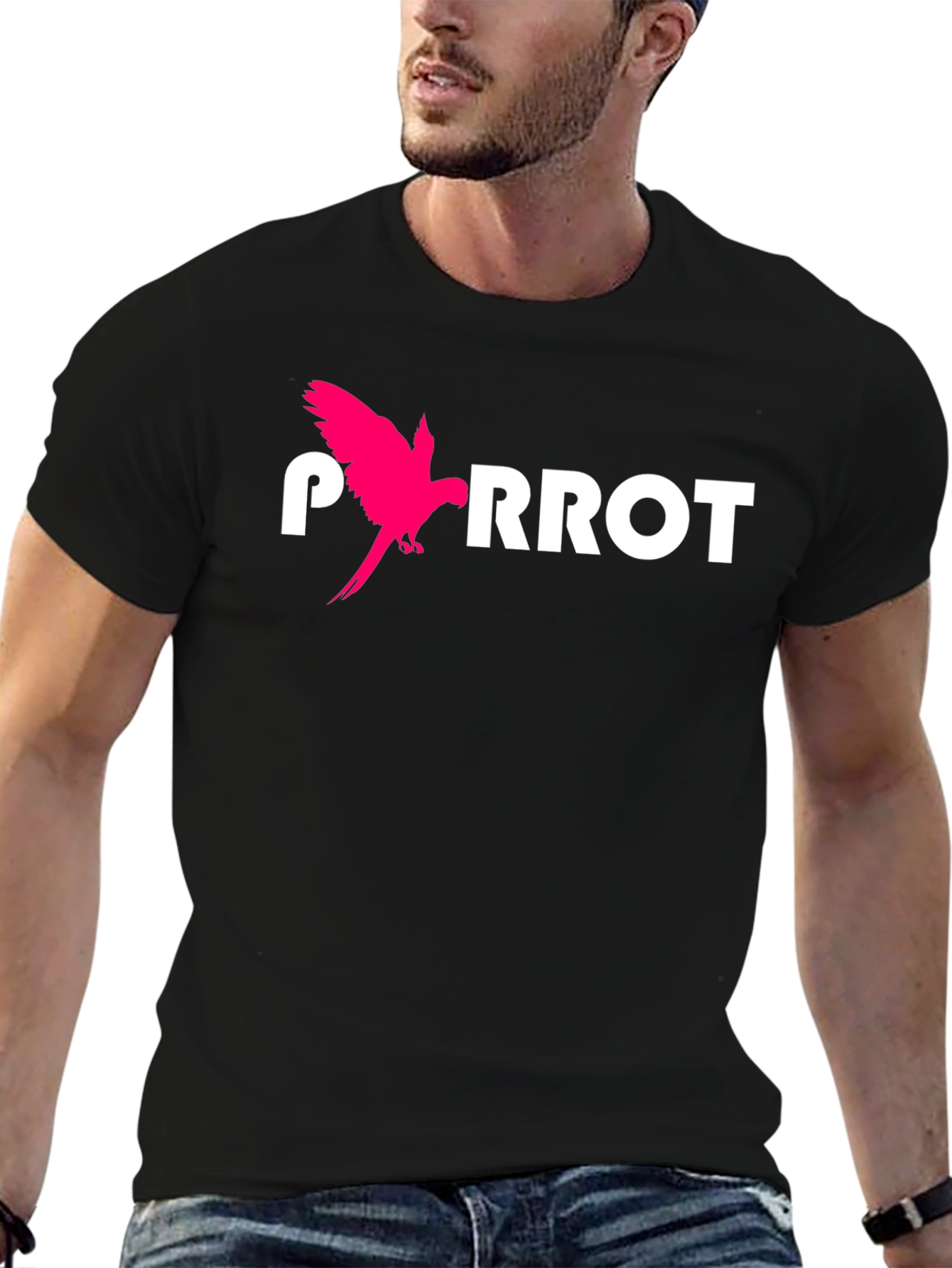 Parrot Graphic Tee - Cool Animal Design T-Shirt
