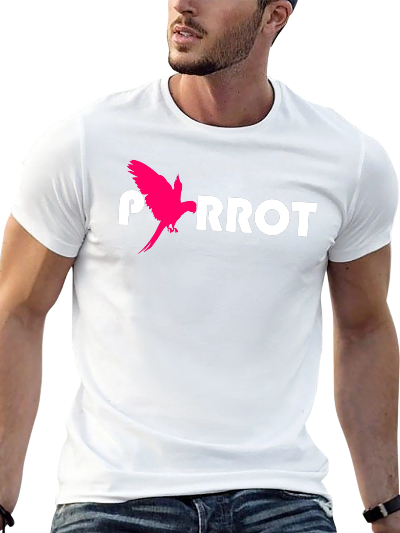 Parrot Graphic Tee - Cool Animal Design T-Shirt