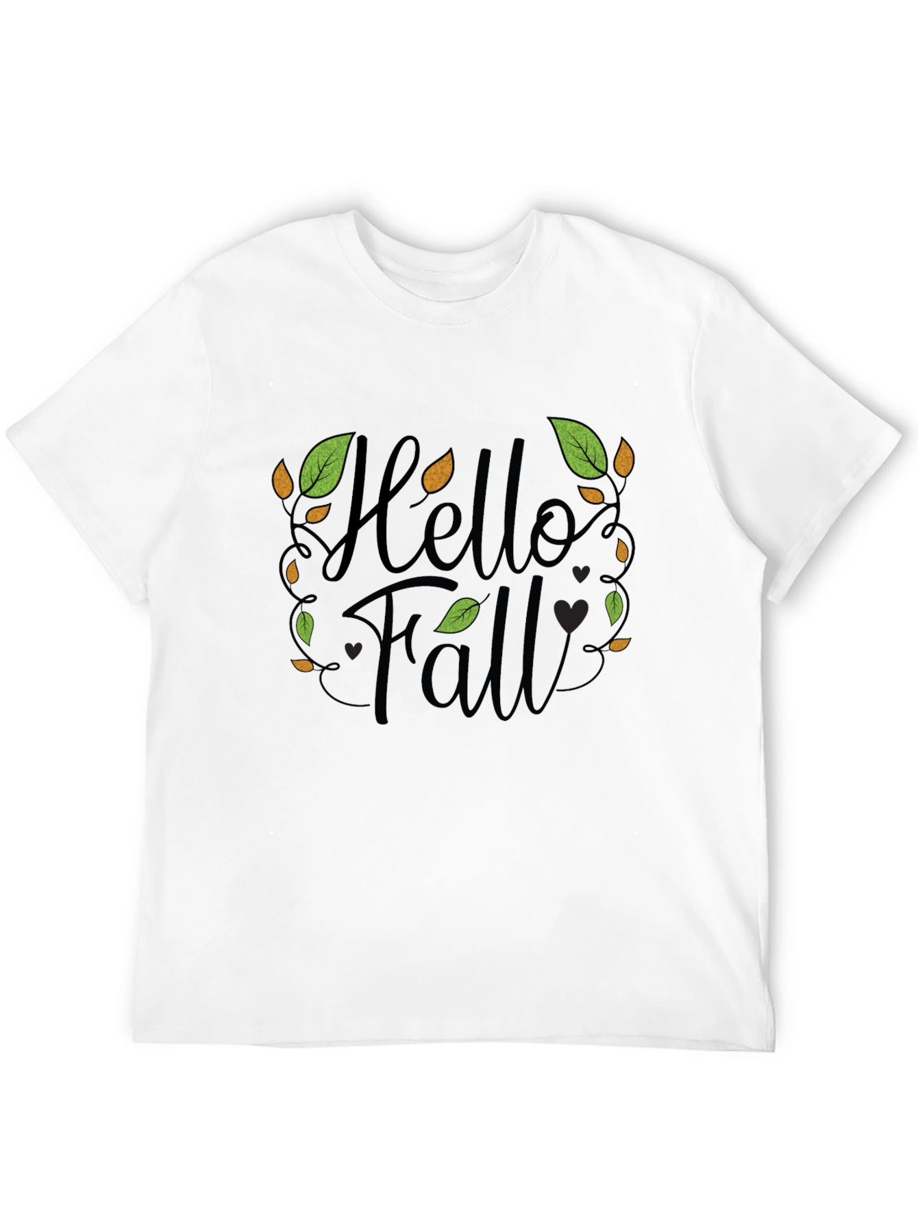 Hello Fall Graphic Print T-Shirt