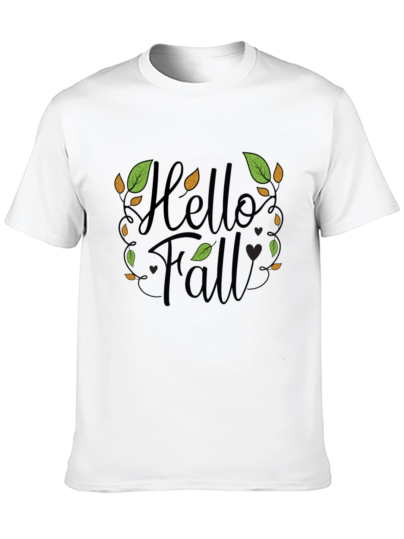 Hello Fall Graphic Print T-Shirt