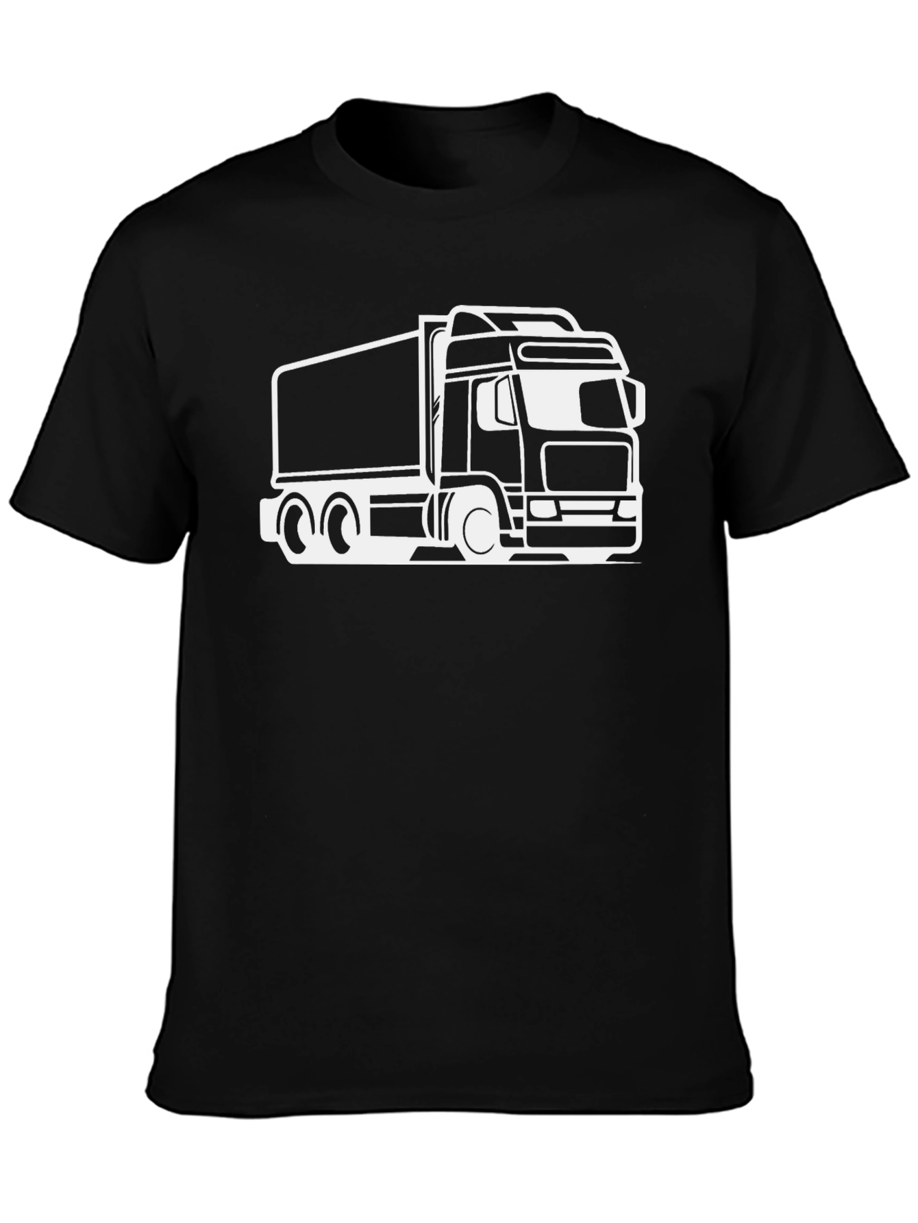 Truck Graphic Tee - Black Cotton Blend