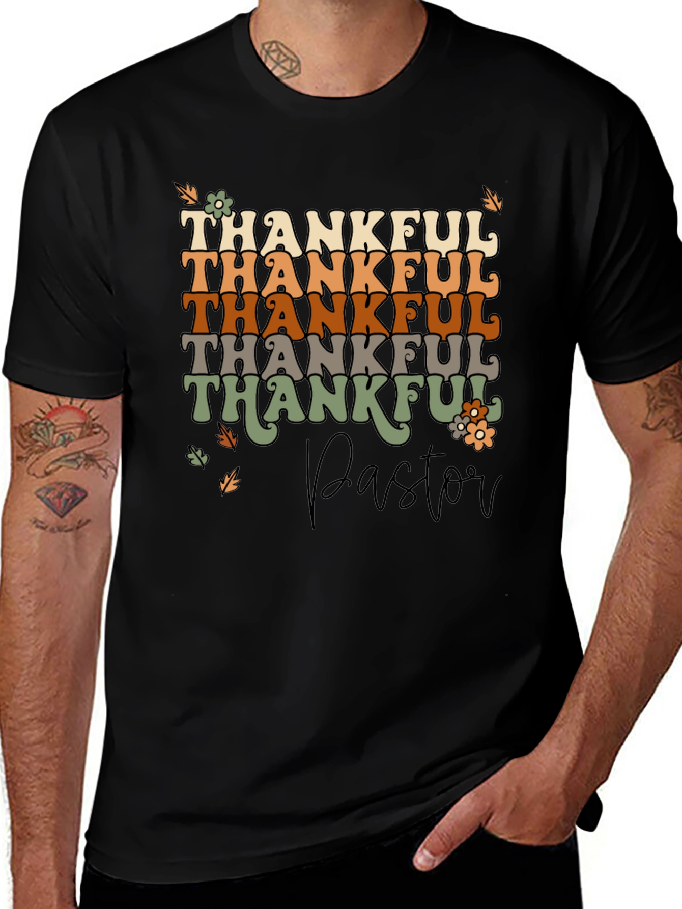Thankful Pastor Graphic T-Shirt