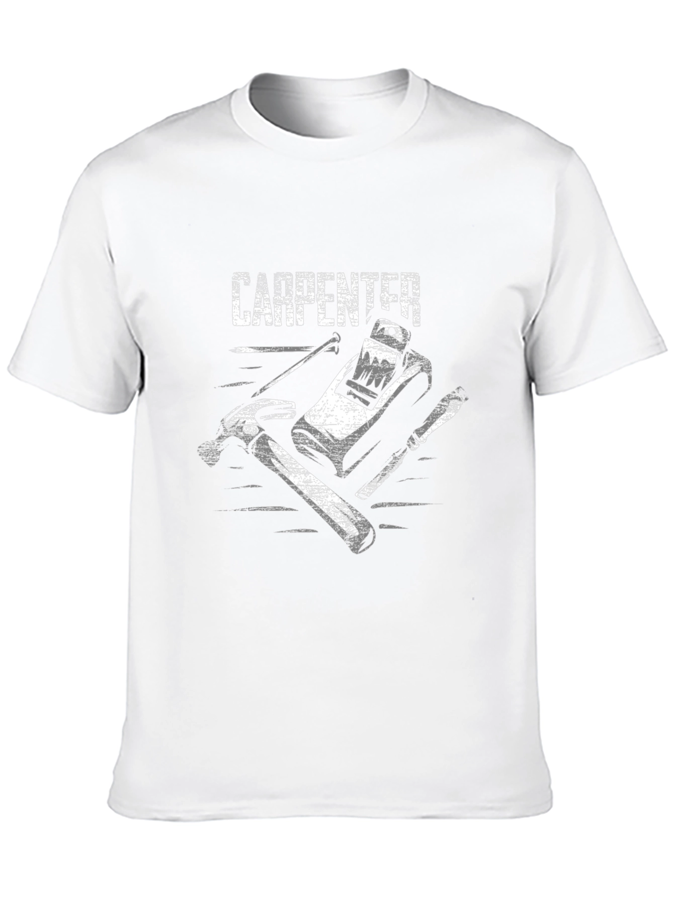 Carpenter Tools Graphic Tee - Black Cotton T-Shirt