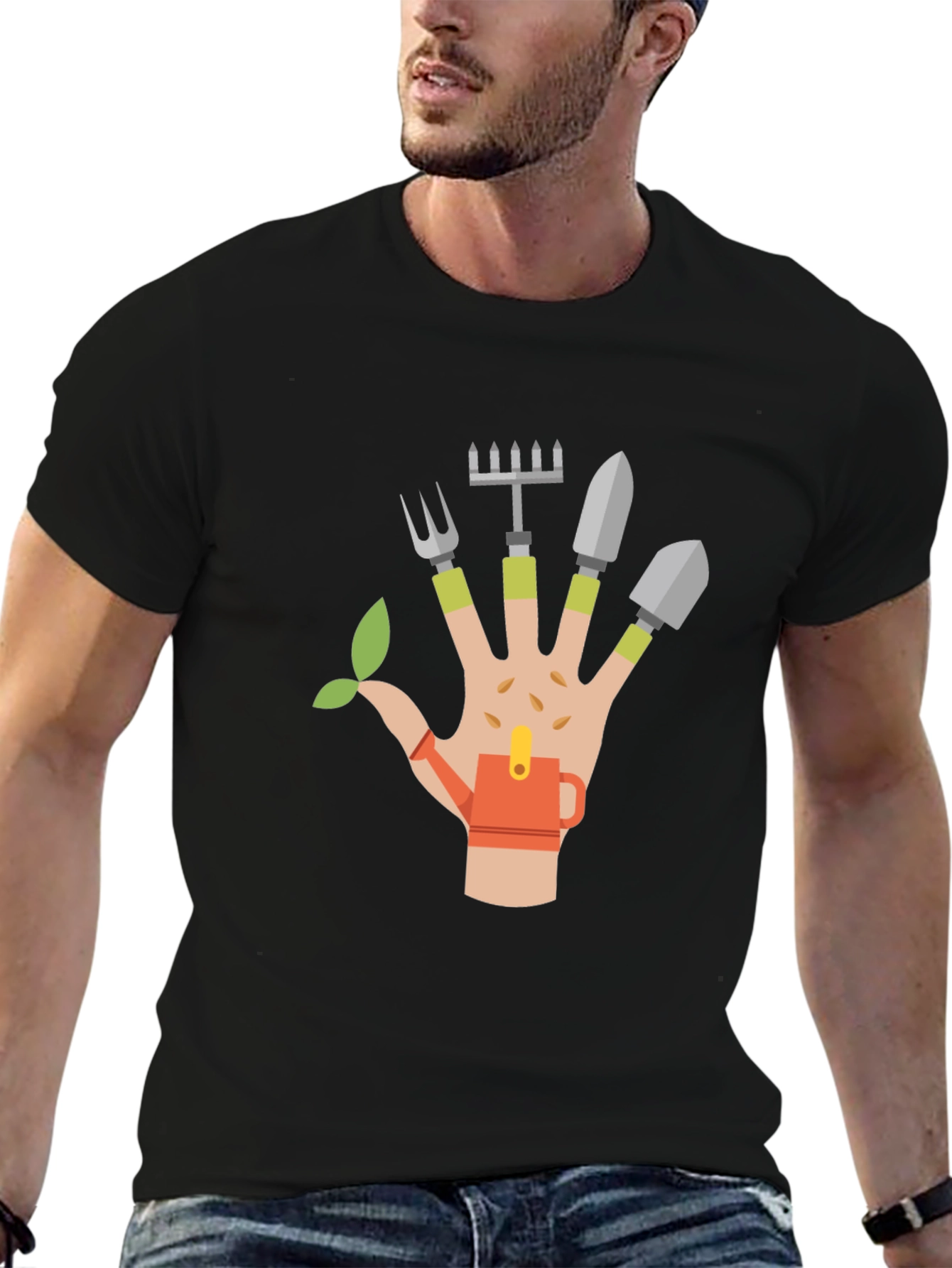 Gardening Hand Graphic T-Shirt