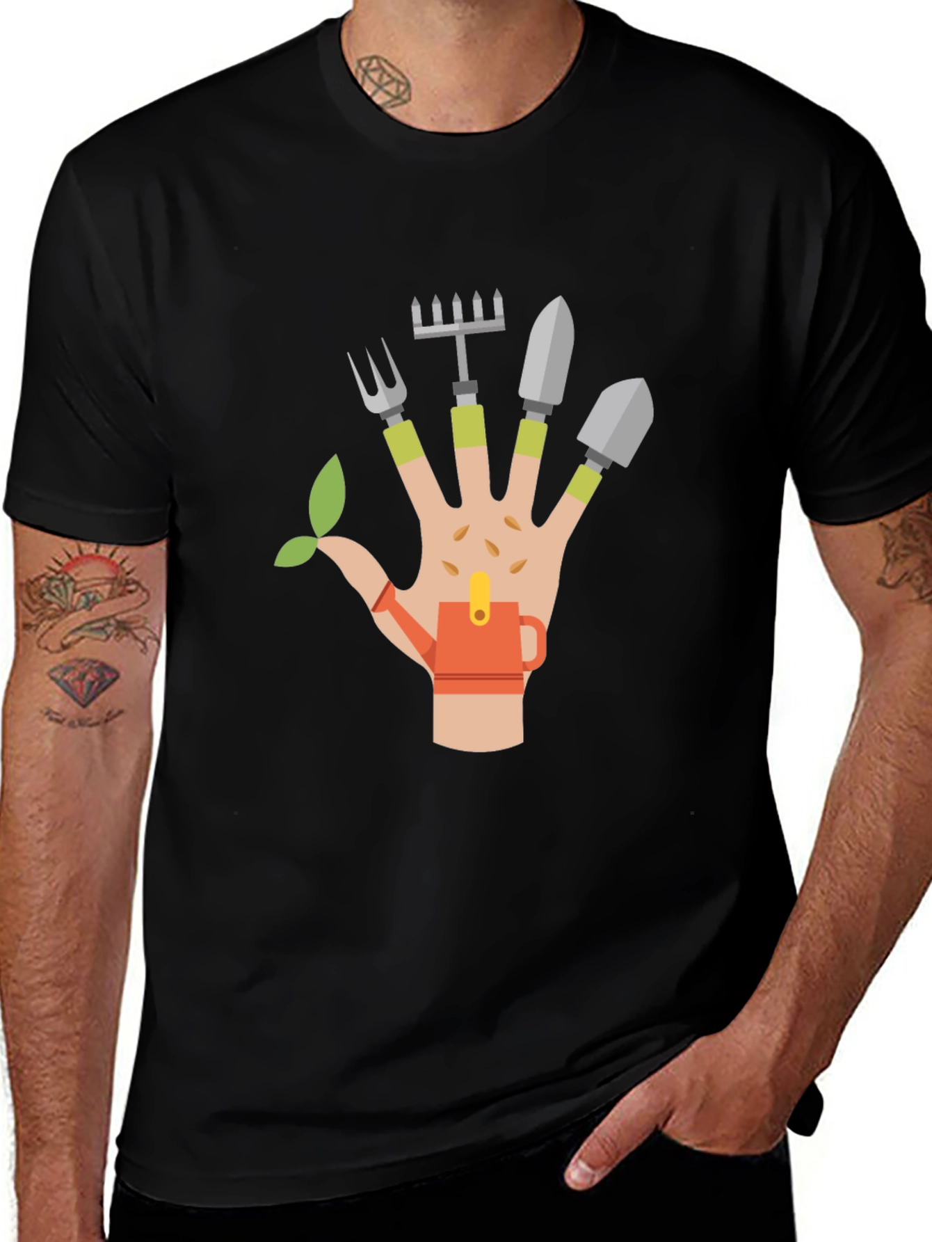 Gardening Hand Graphic T-Shirt