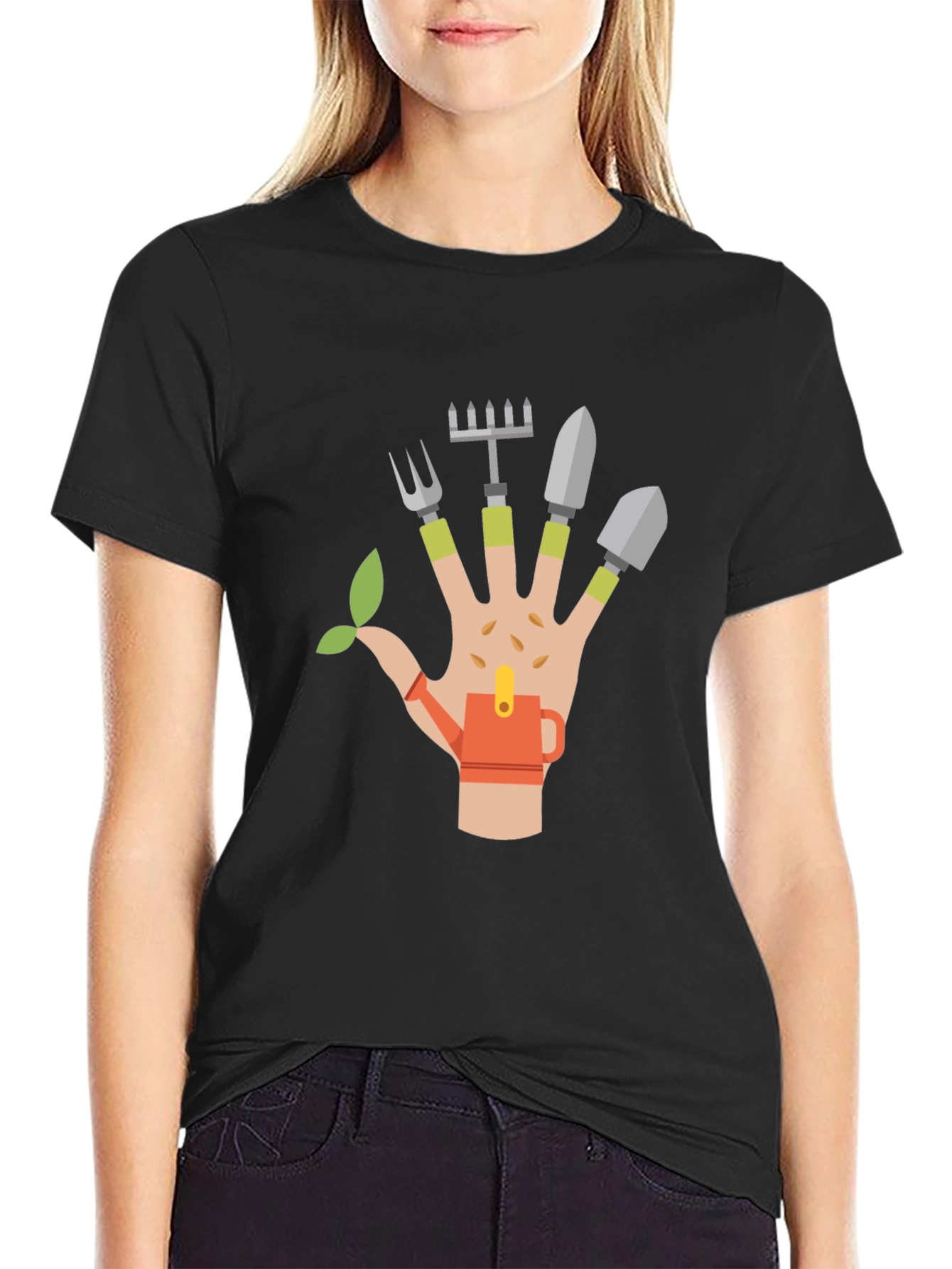 Gardening Hand Graphic T-Shirt