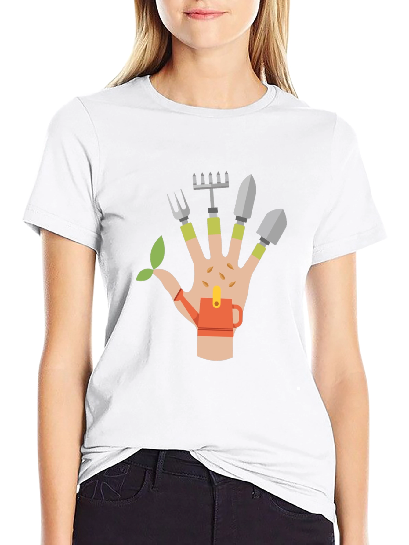 Gardening Hand Graphic T-Shirt