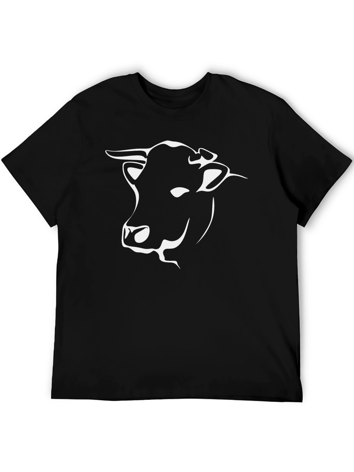 Cool Bull Graphic Tee - Black Cotton T-Shirt