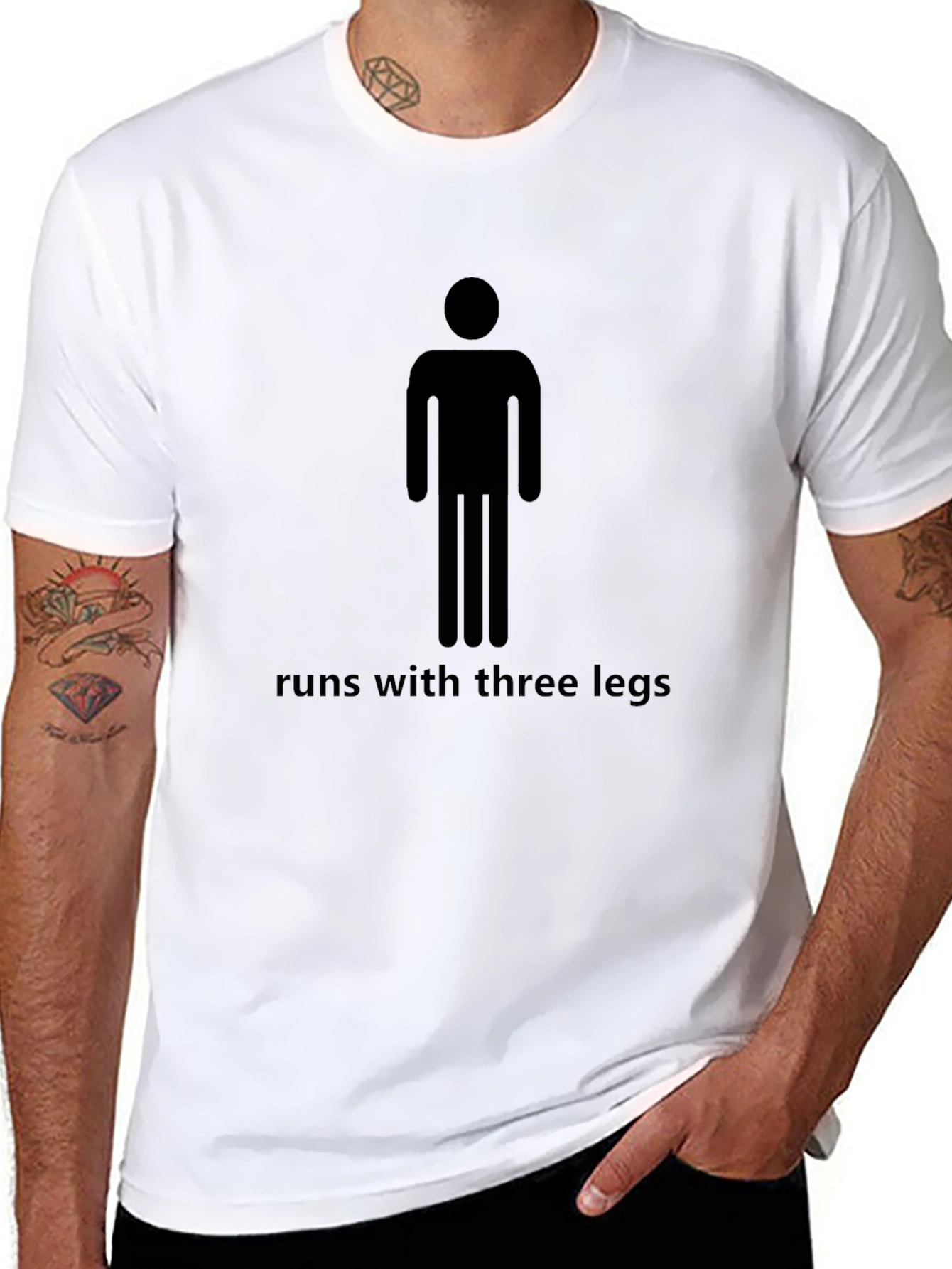 Runs With Three Legs Graphic Tee