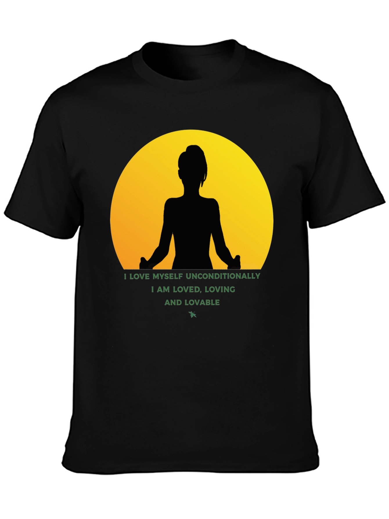 Yoga Silhouette Graphic Tee - Self Love T-Shirt