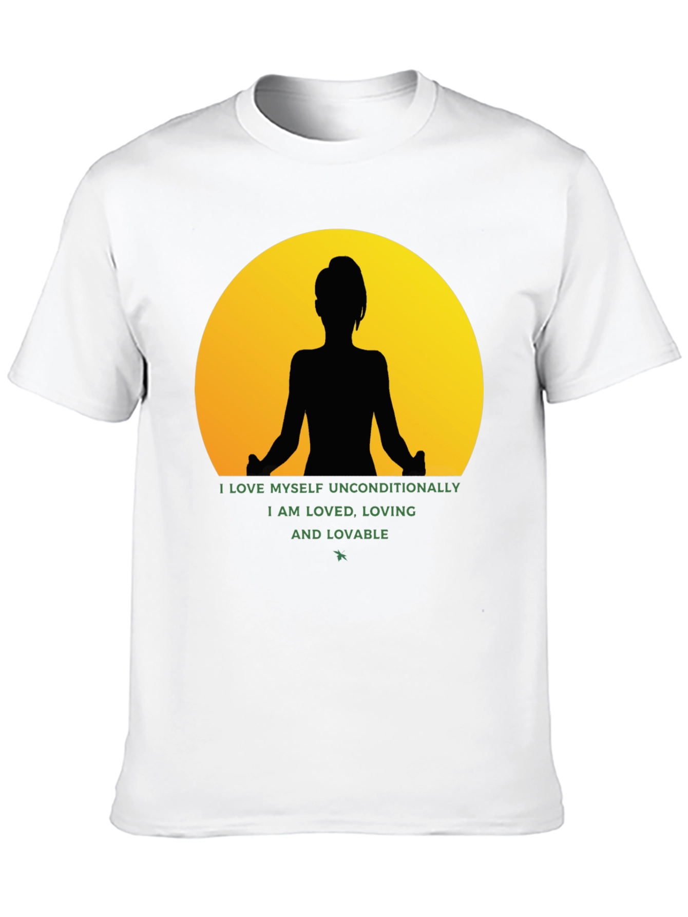 Yoga Silhouette Graphic Tee - Self Love T-Shirt
