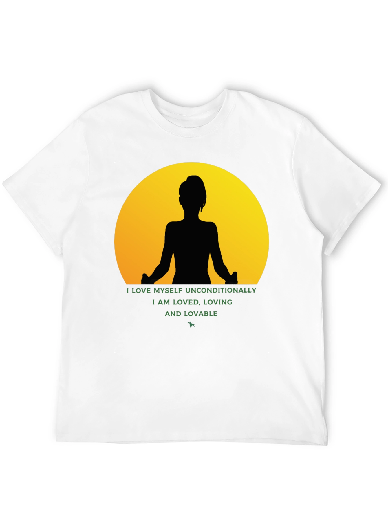 Yoga Silhouette Graphic Tee - Self Love T-Shirt