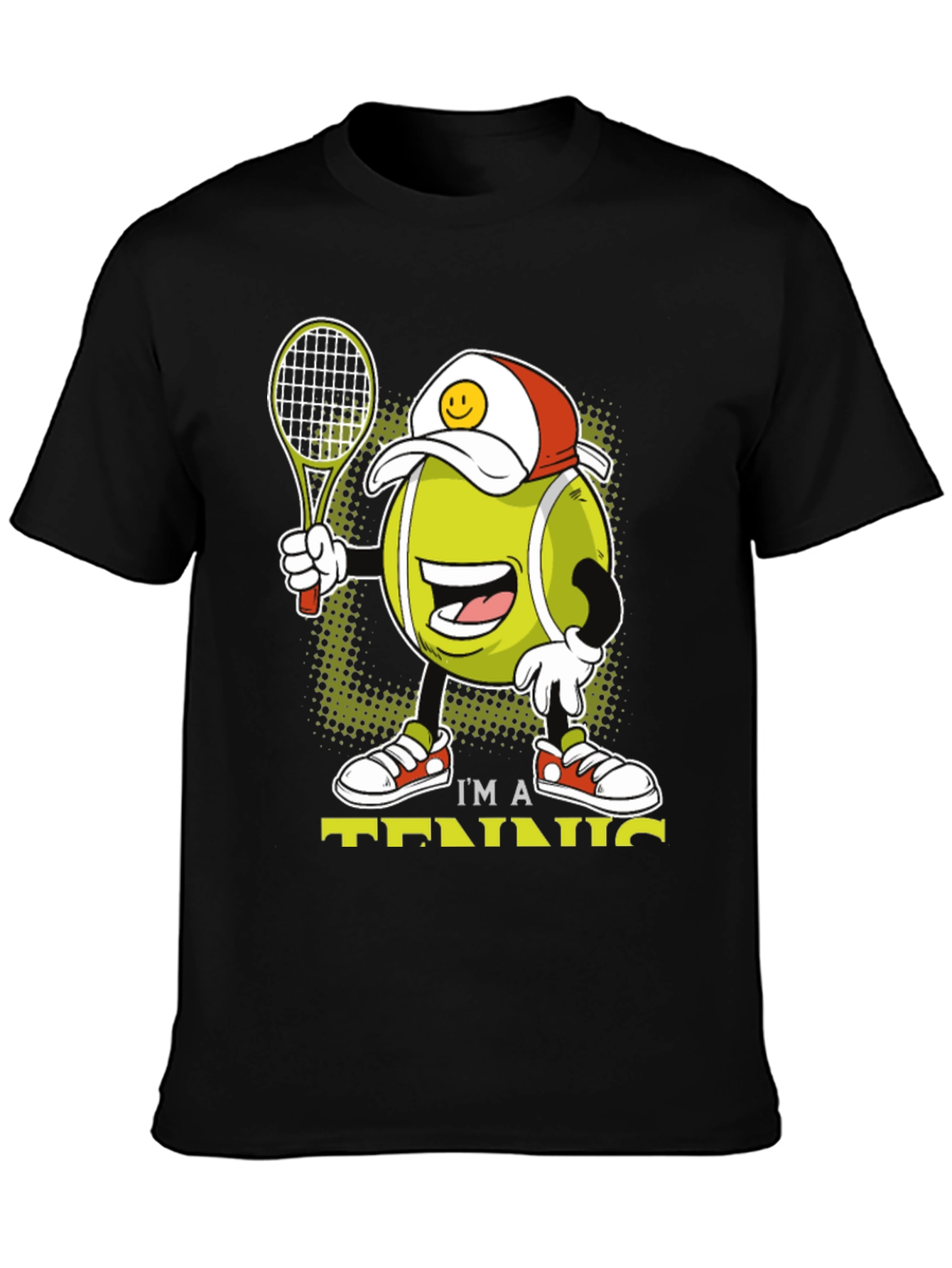 Funny Tennis Cartoon T-Shirt
