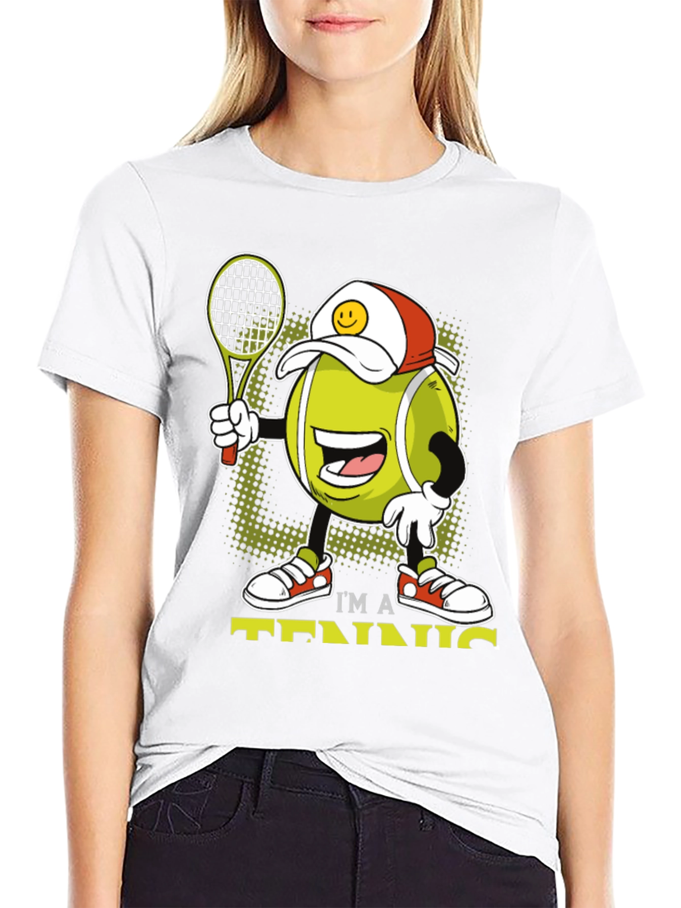 Funny Tennis Cartoon T-Shirt