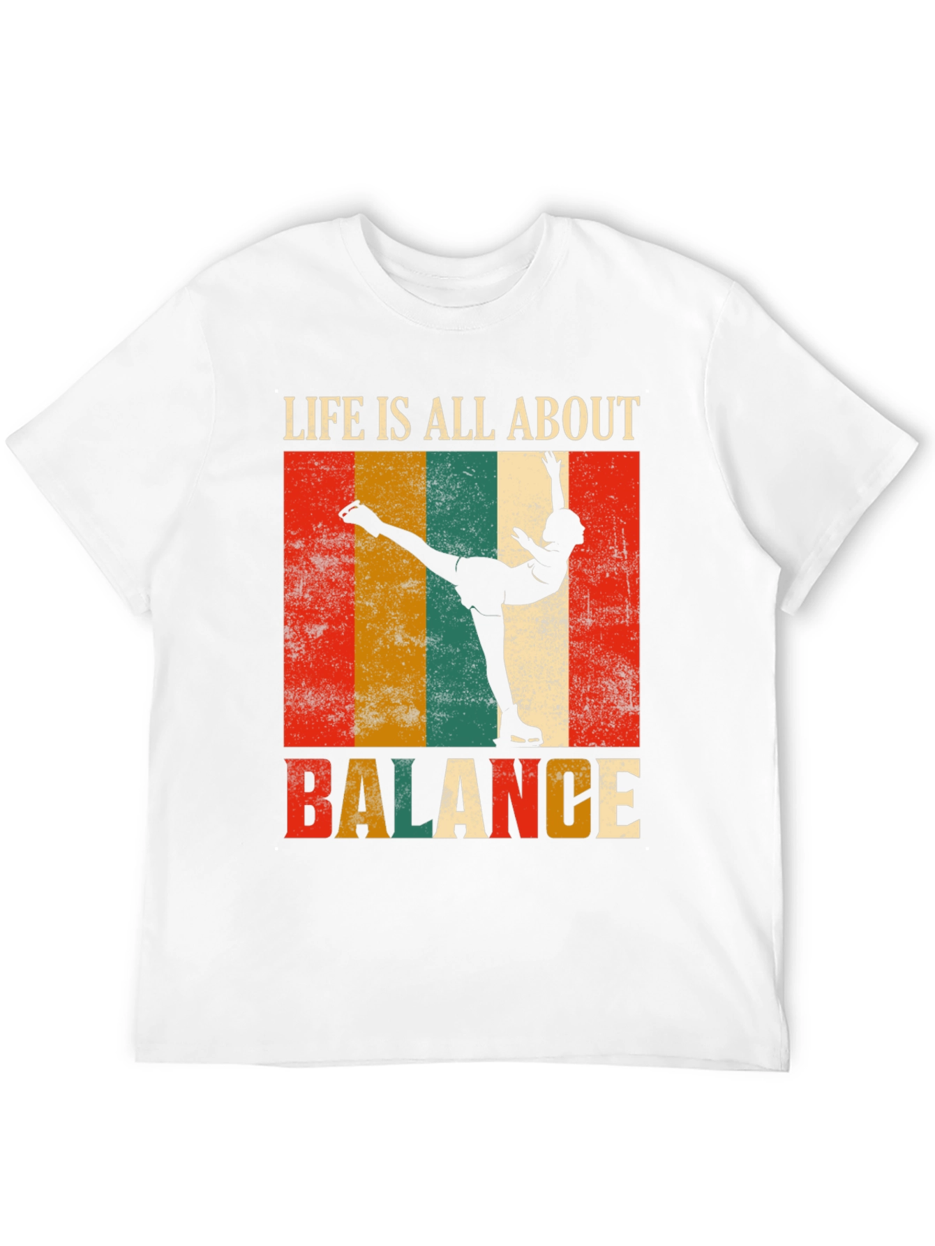 Life Is All About Balance Retro Graphic Tee