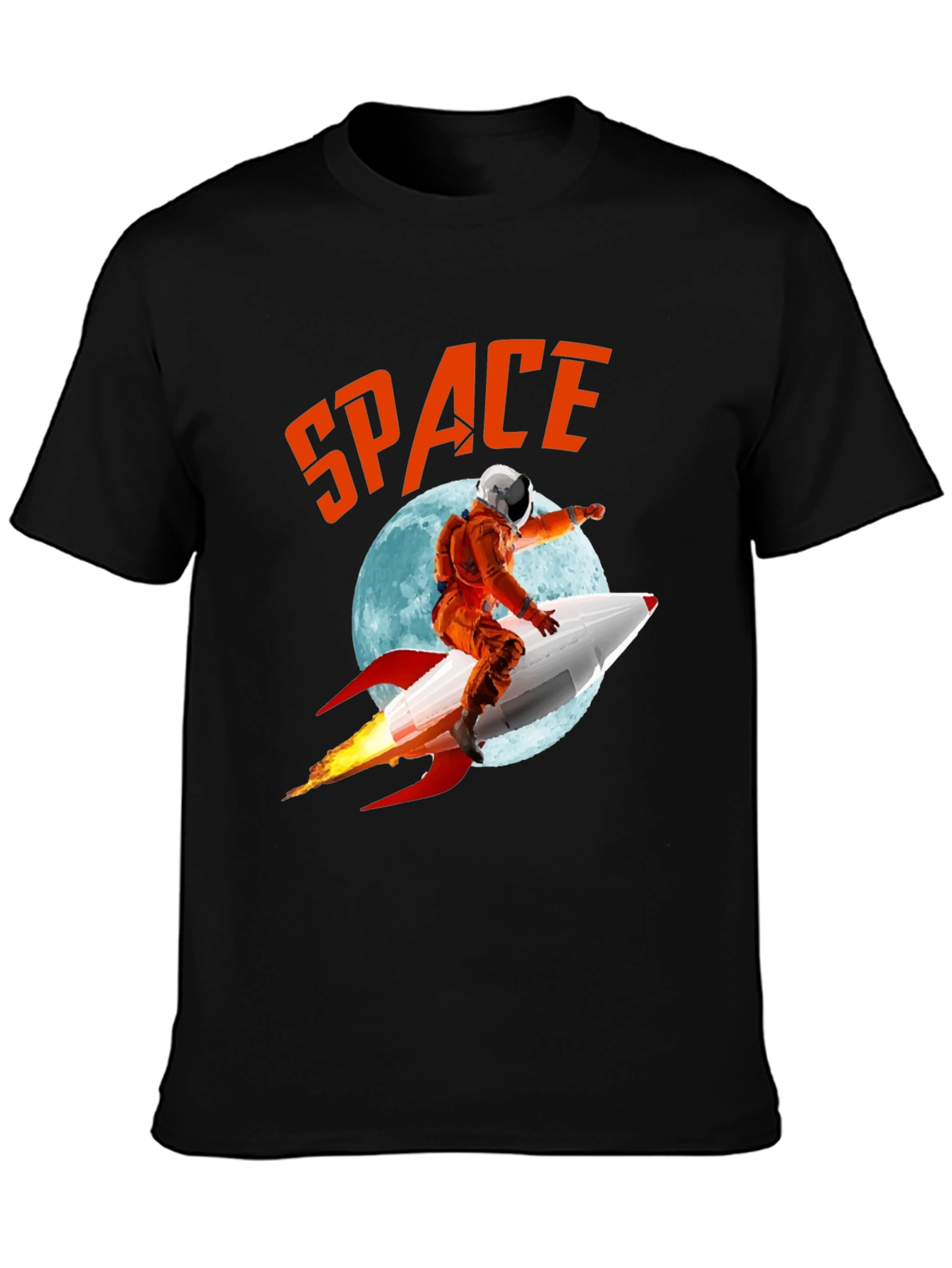 Retro Space Rocket Ride T-Shirt