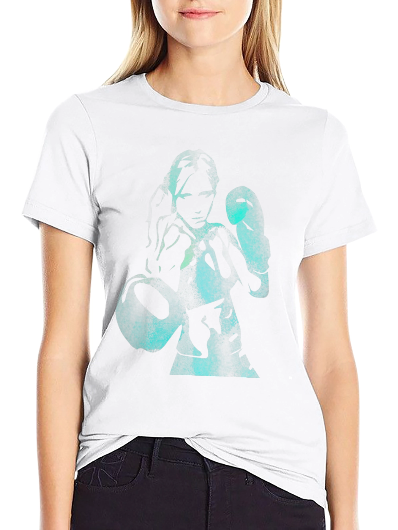 Boxer Graphic Tee - Black Cotton
