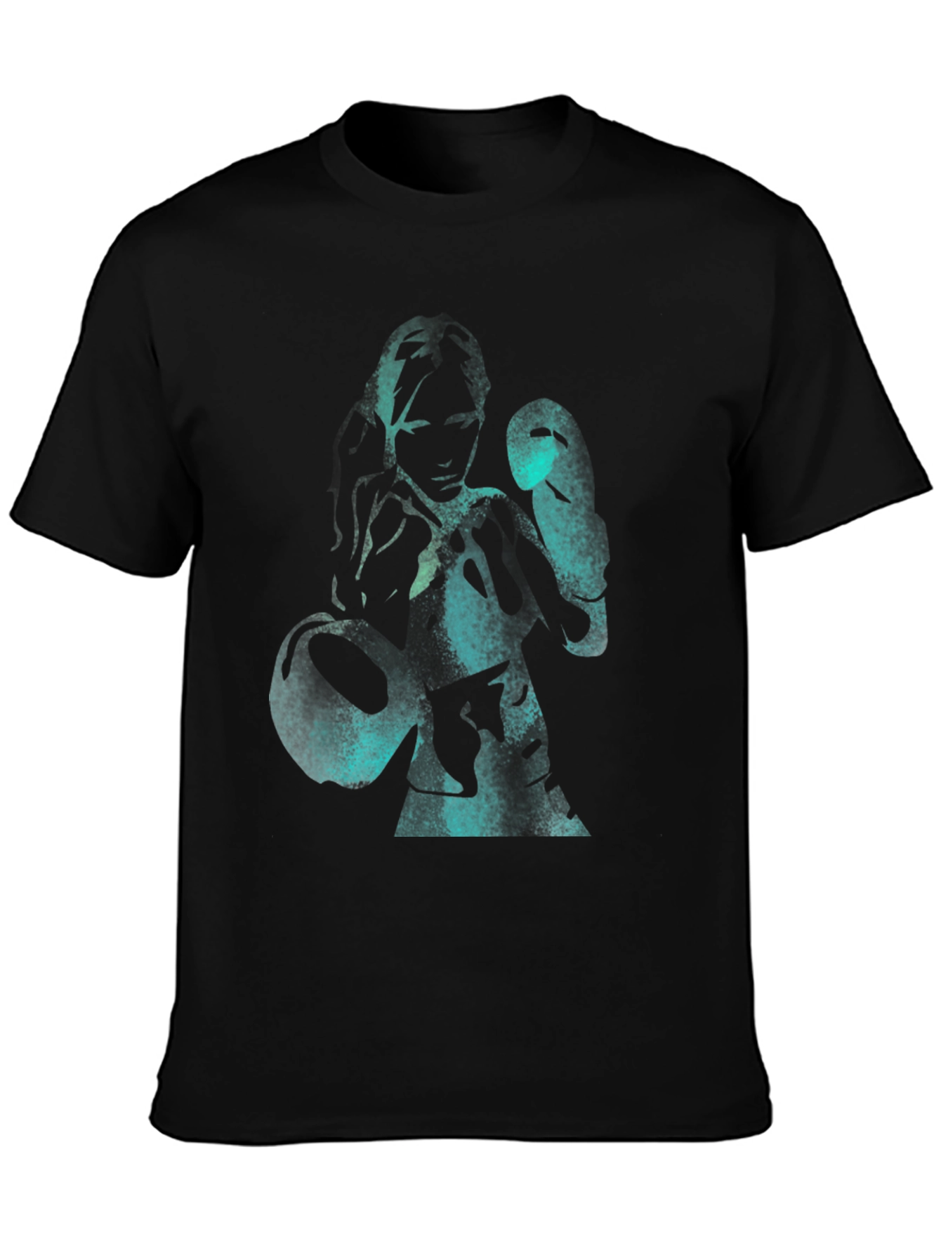Boxer Graphic Tee - Black Cotton