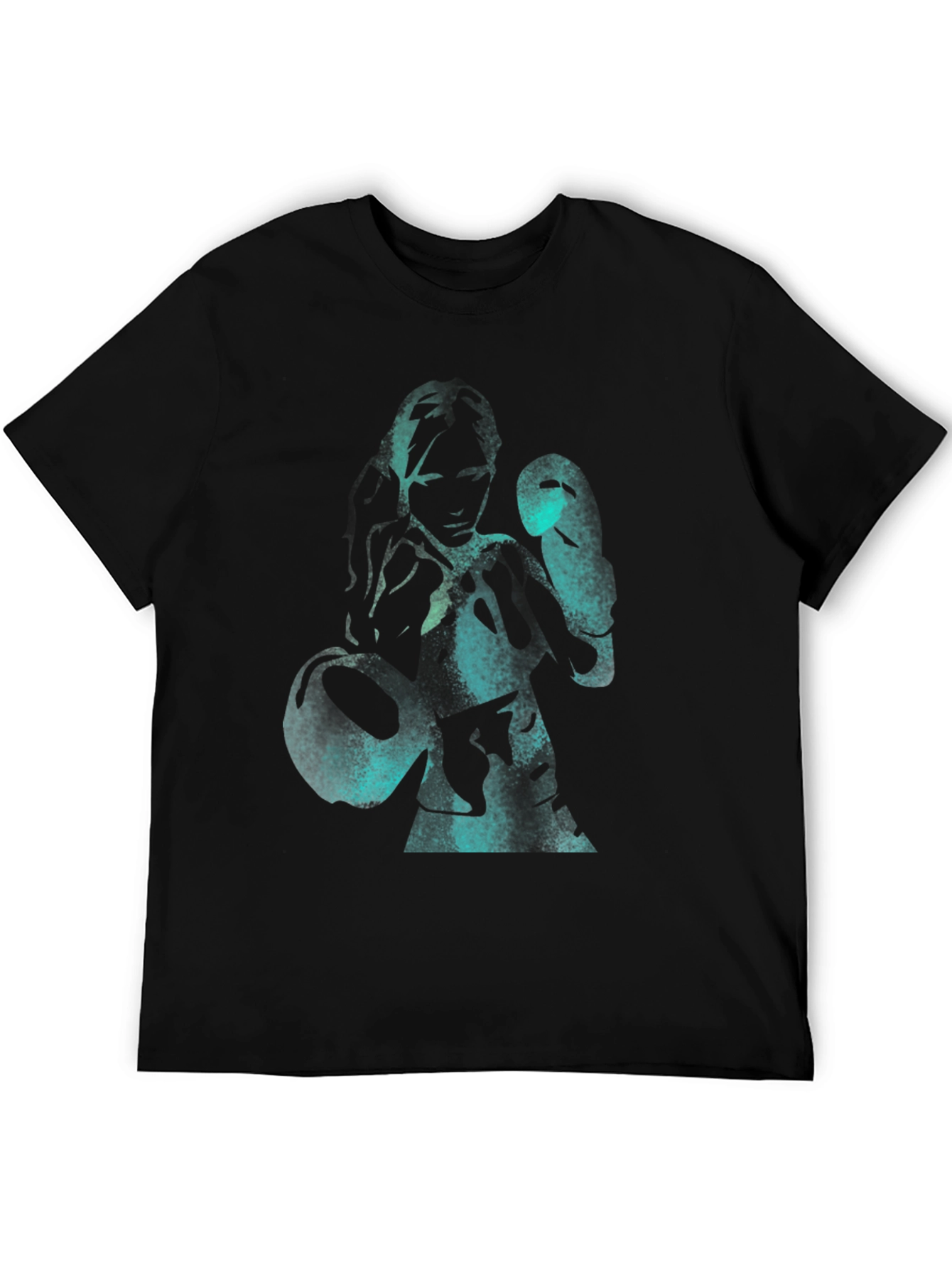 Boxer Graphic Tee - Black Cotton